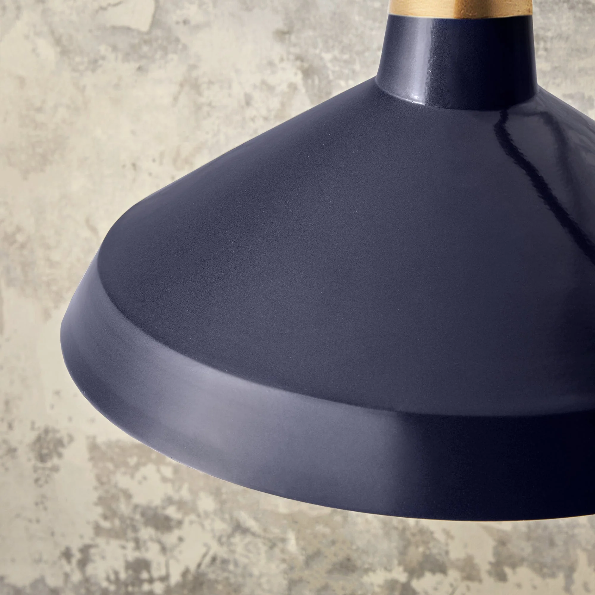 Camille shade in black iris with copper interior - Image 2