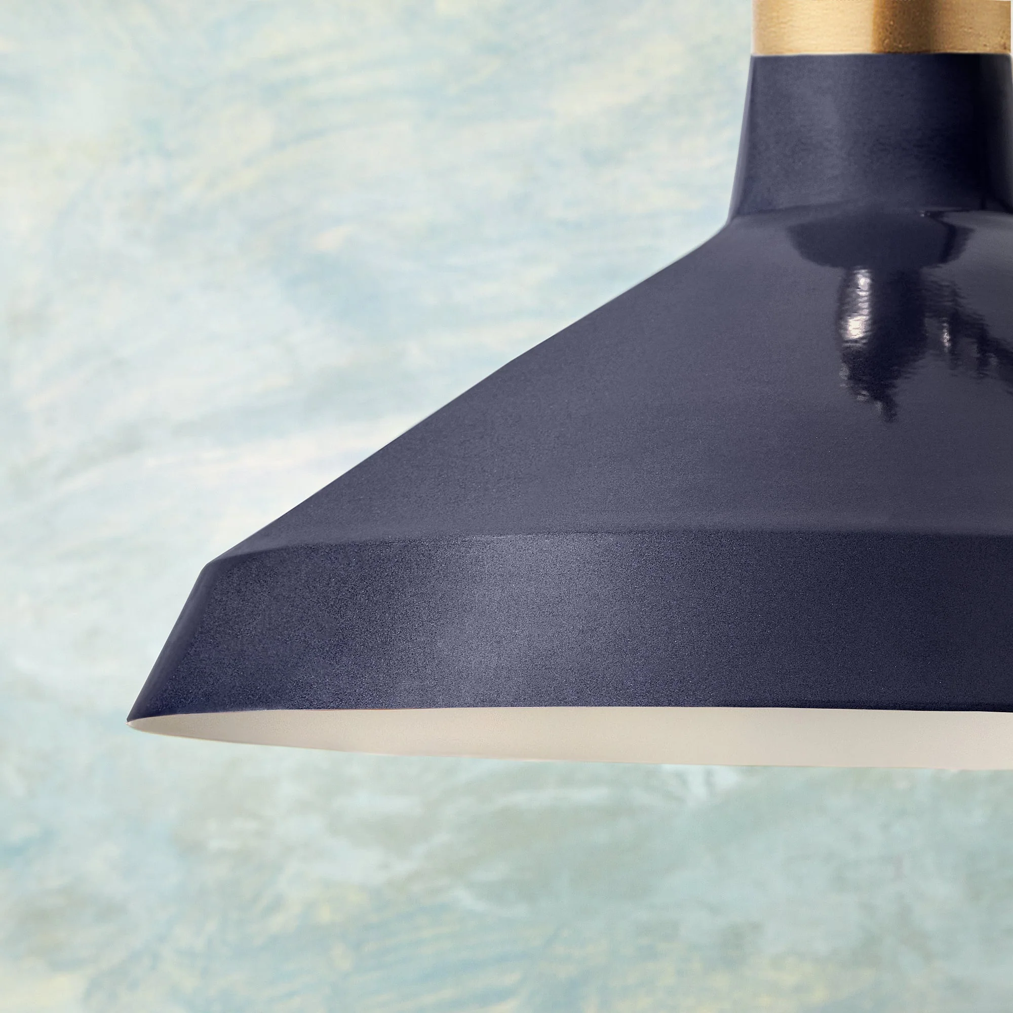 Camille shade in black iris with stone interior - Image 4