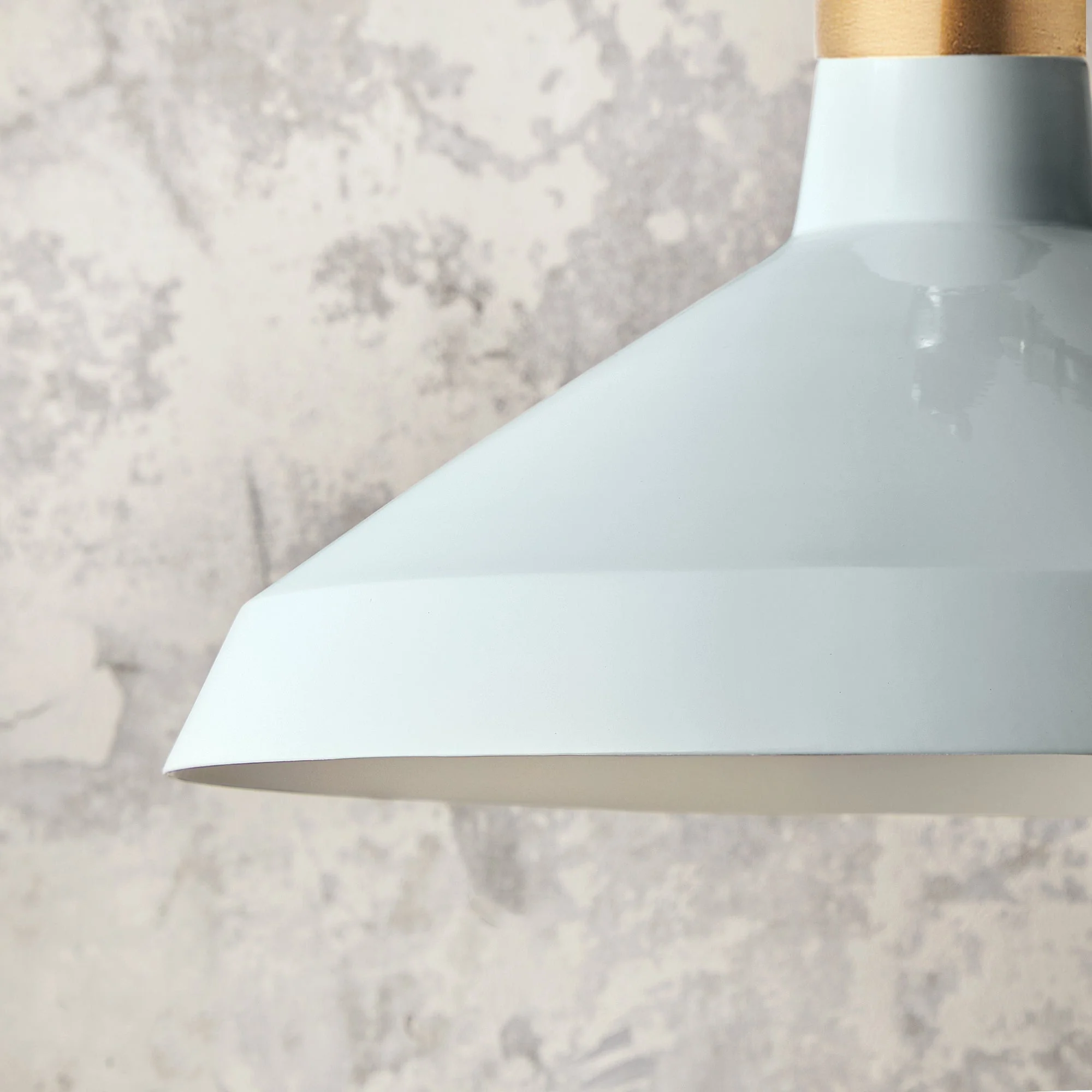 Camille shade in chalk blue with stone interior - Image 3