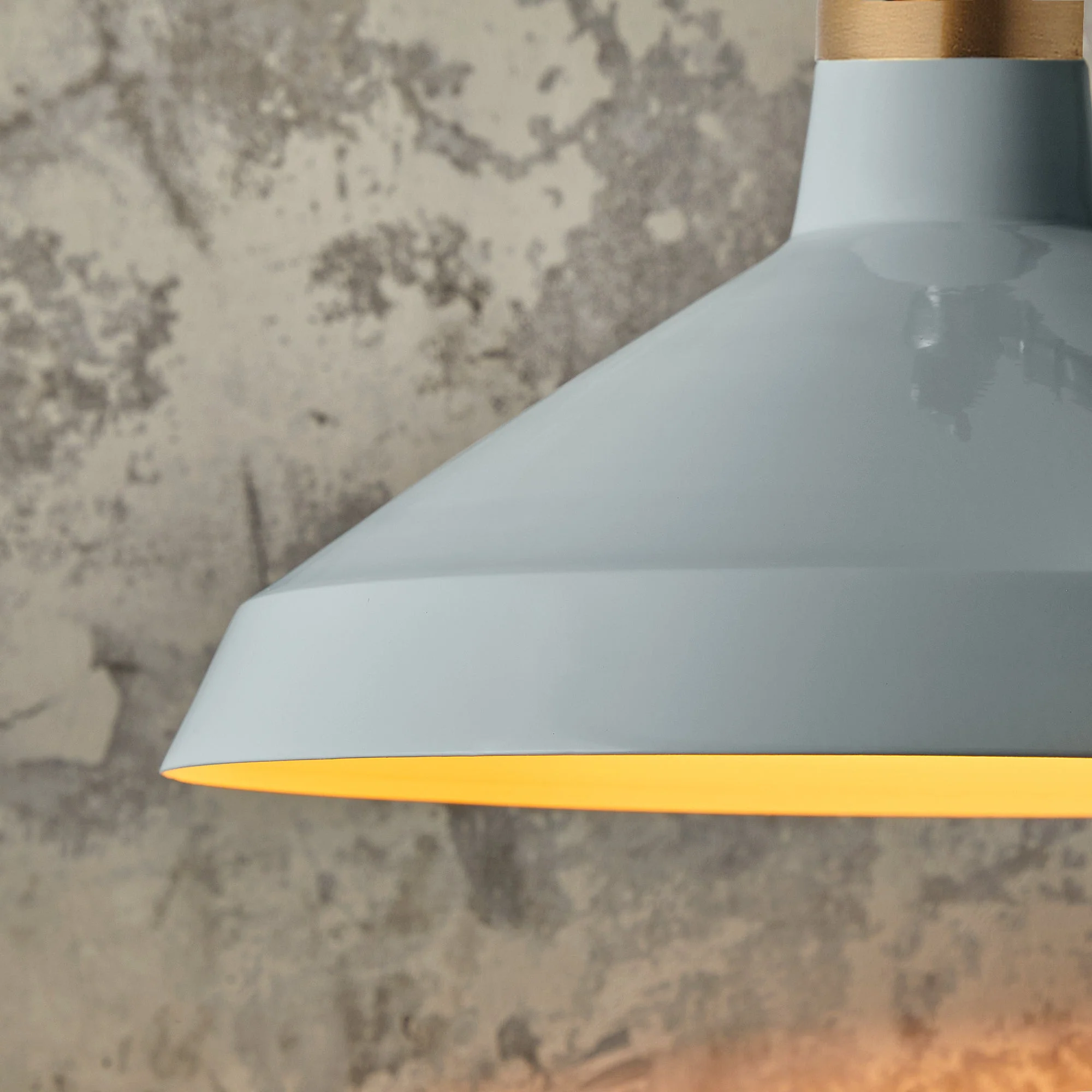 Camille shade in chalk blue with stone interior - Image 4