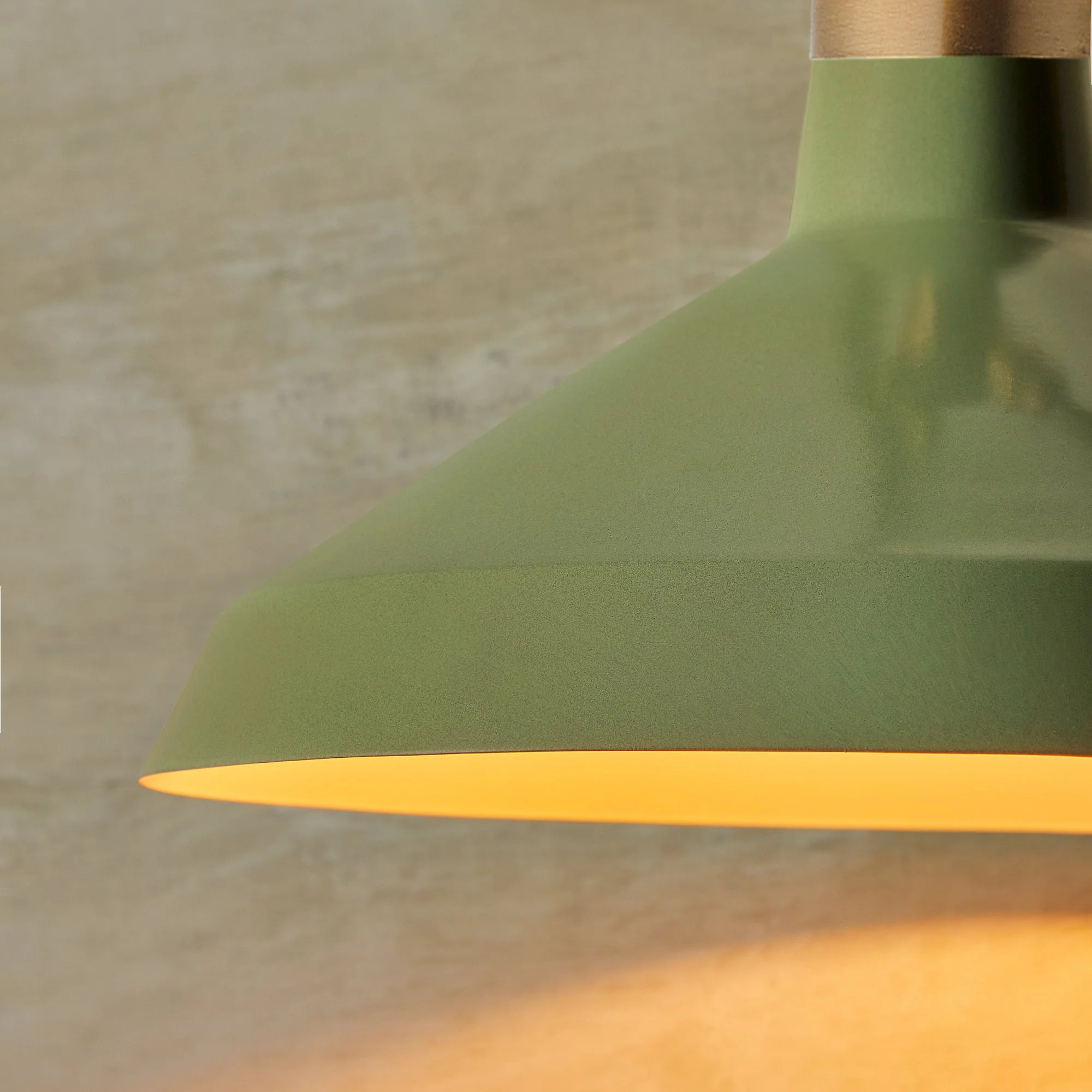 Camille shade in frosty green with stone interior - Image 4