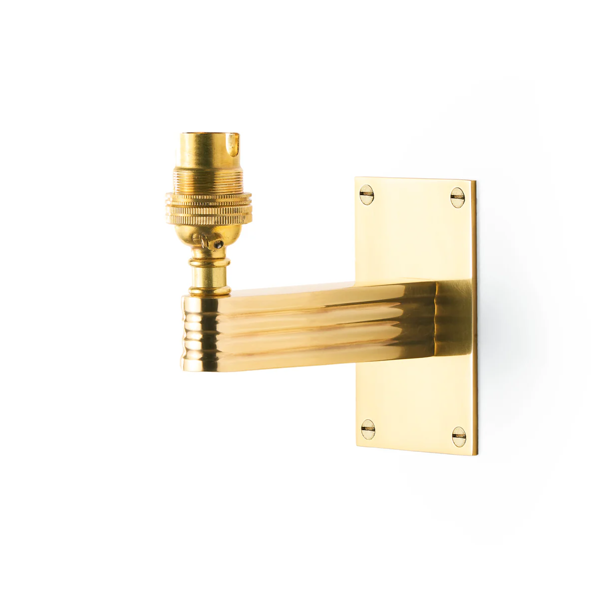 Carraway wall fitting in brass