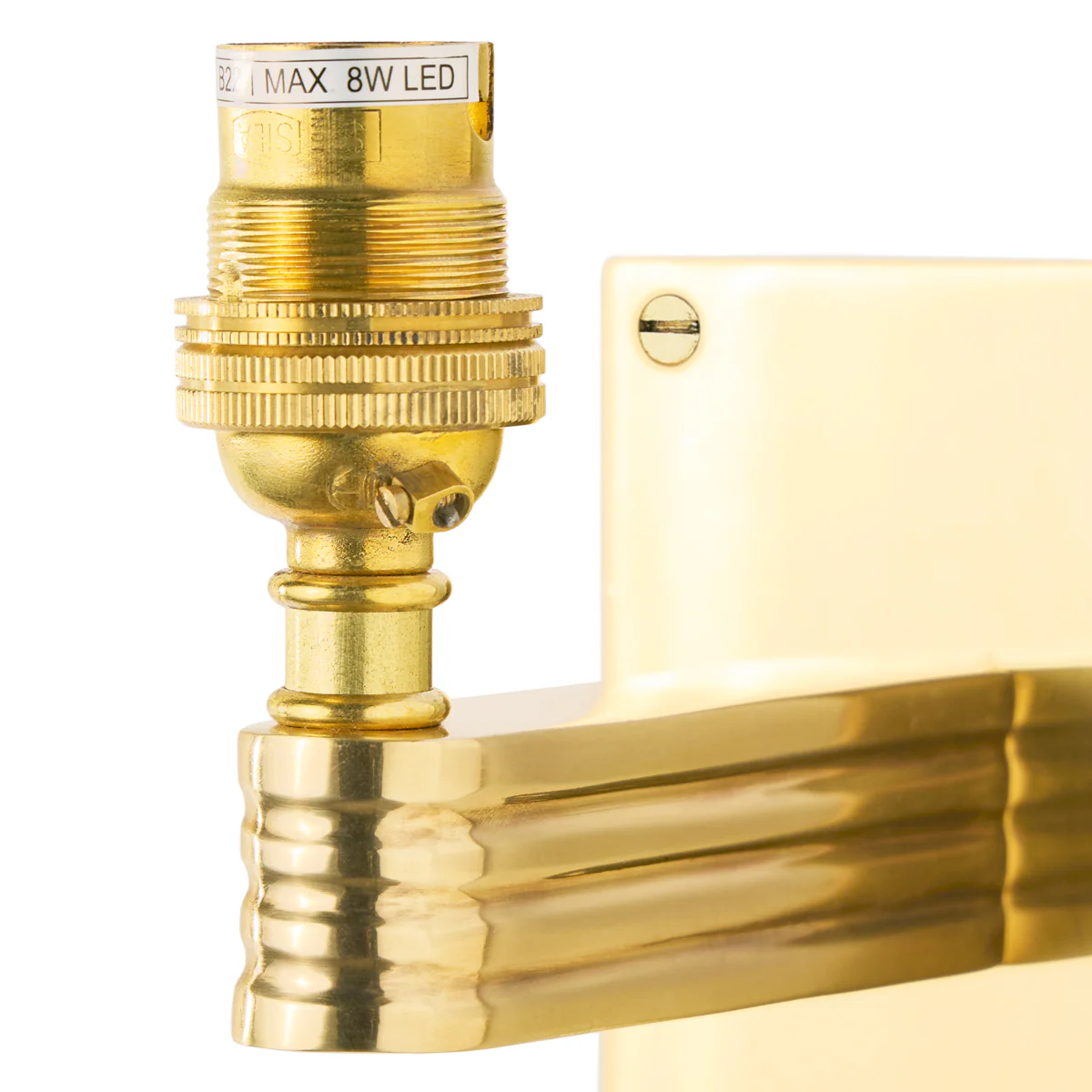 Carraway wall fitting in brass - Image 3