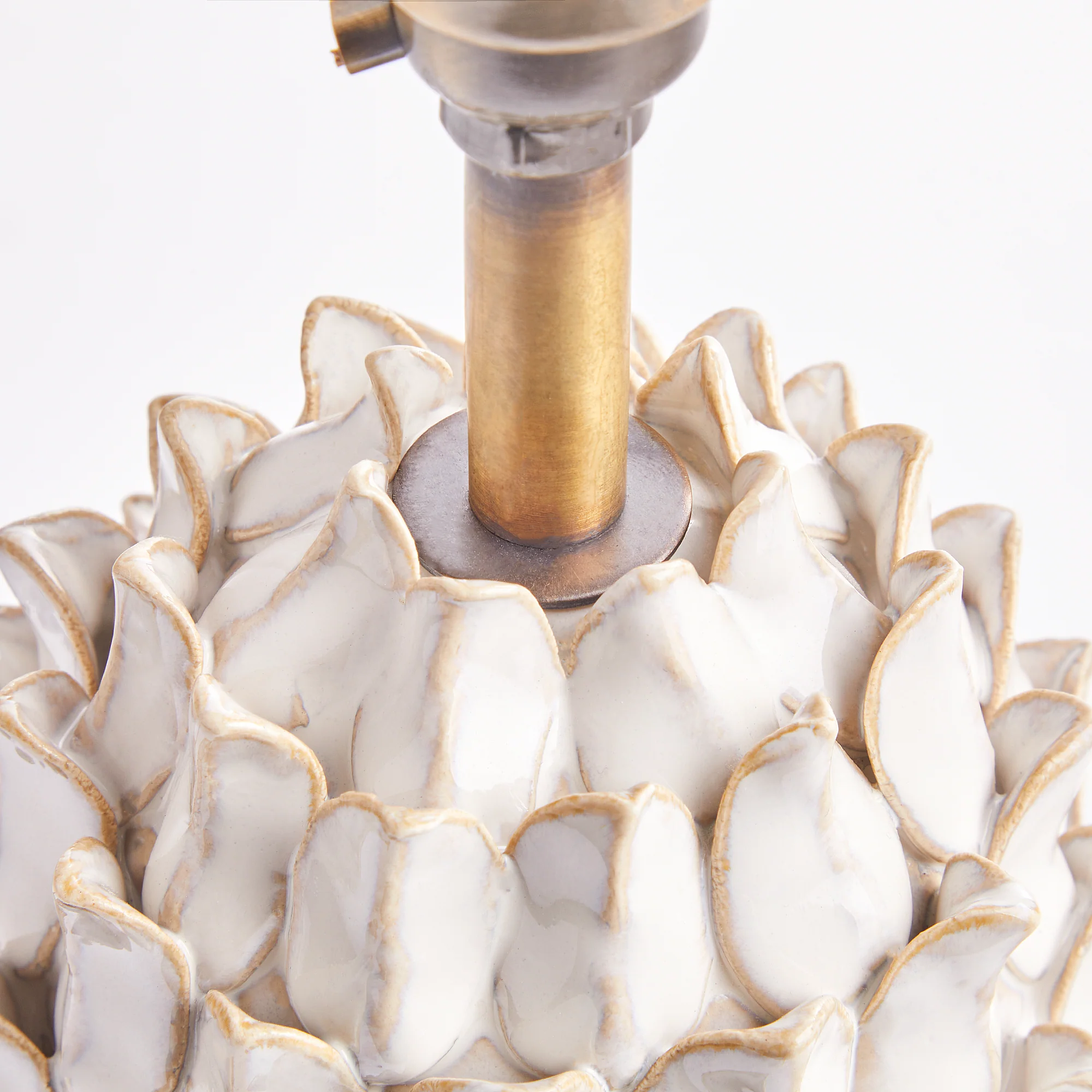 Smaller Charles table lamp in stone - Image 8
