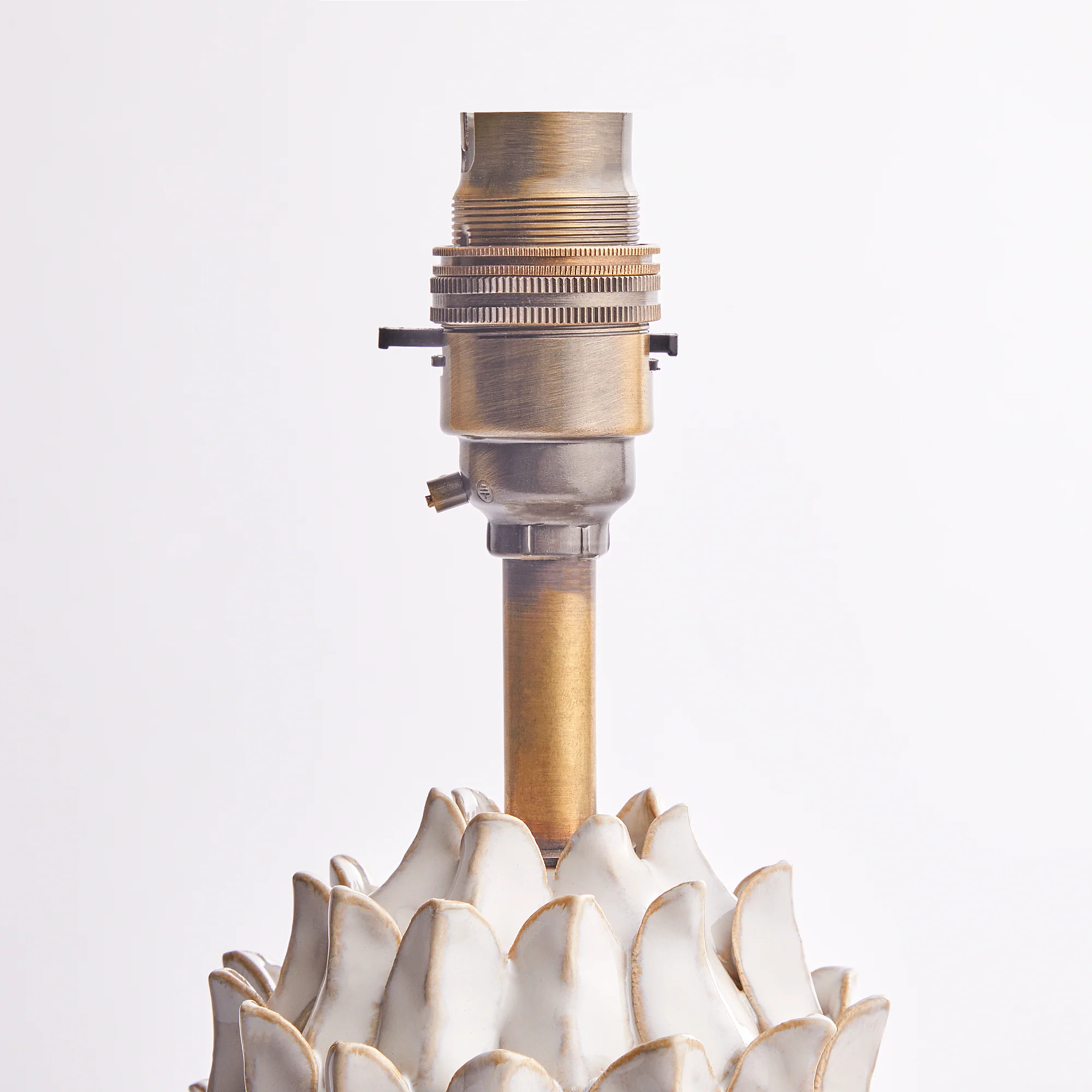 Smaller Charles table lamp in stone - Image 9