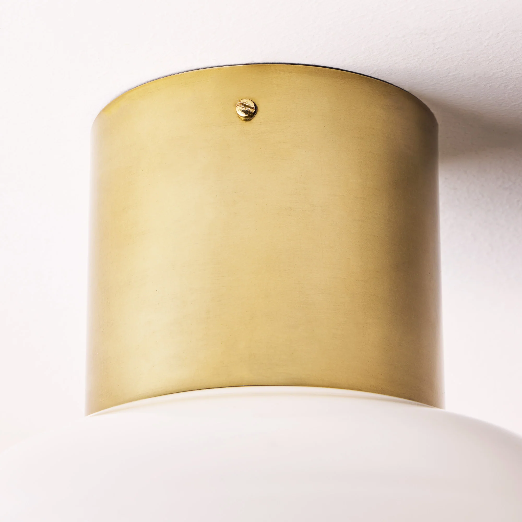 Charlotte flush light with opaline glass - Image 6