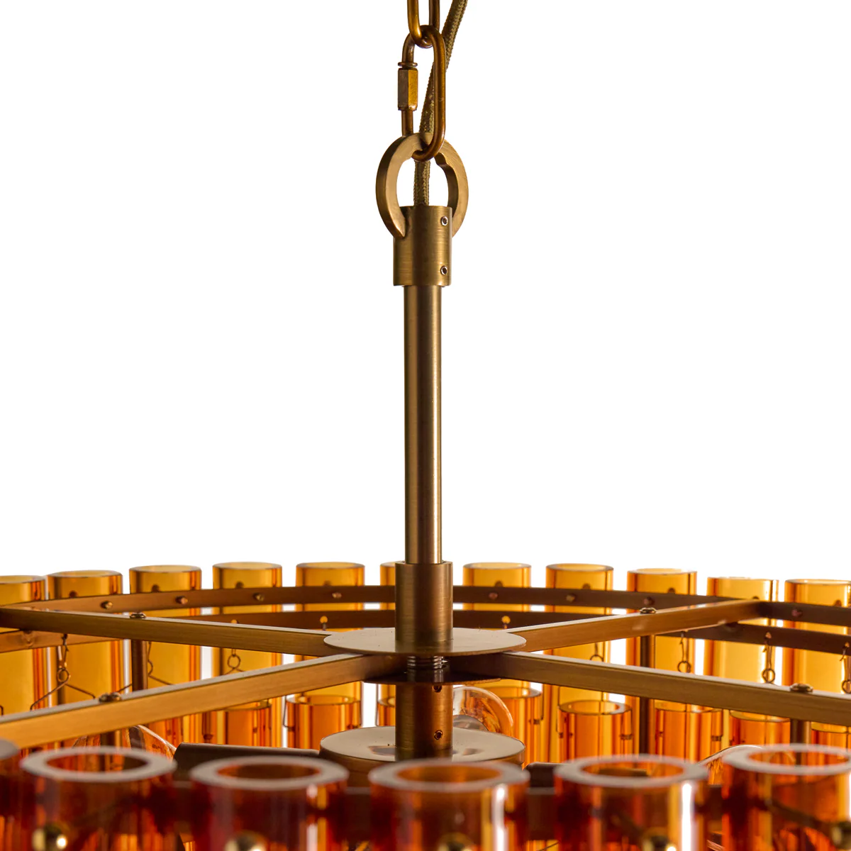 Chiara Chandelier in Amber Glass - Image 10