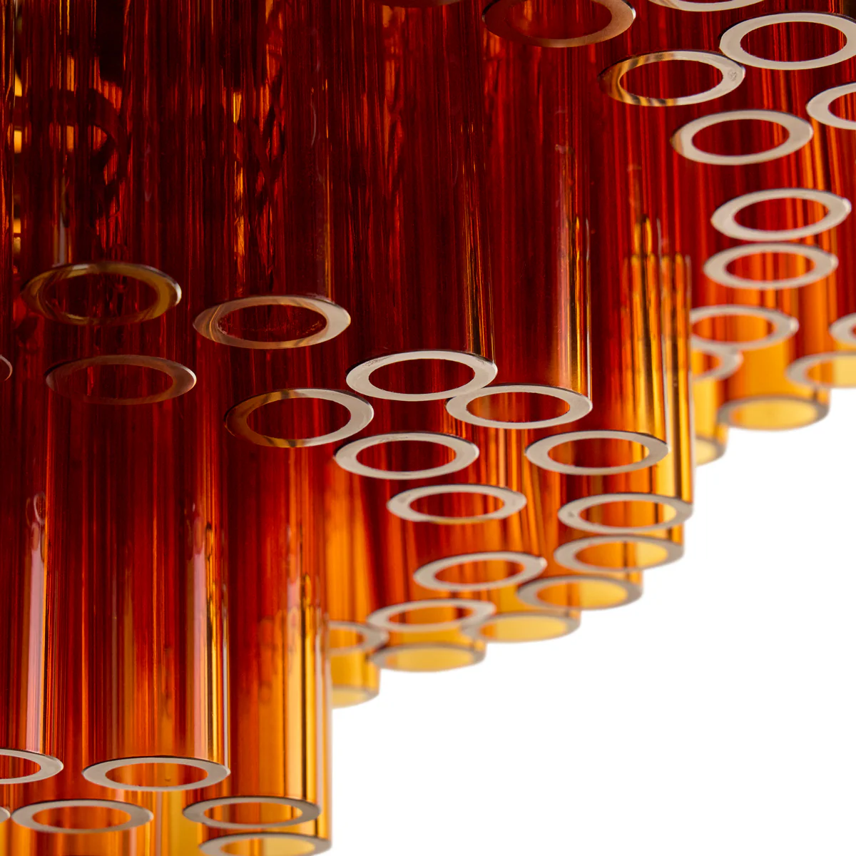 Chiara Chandelier in Amber Glass - Image 4