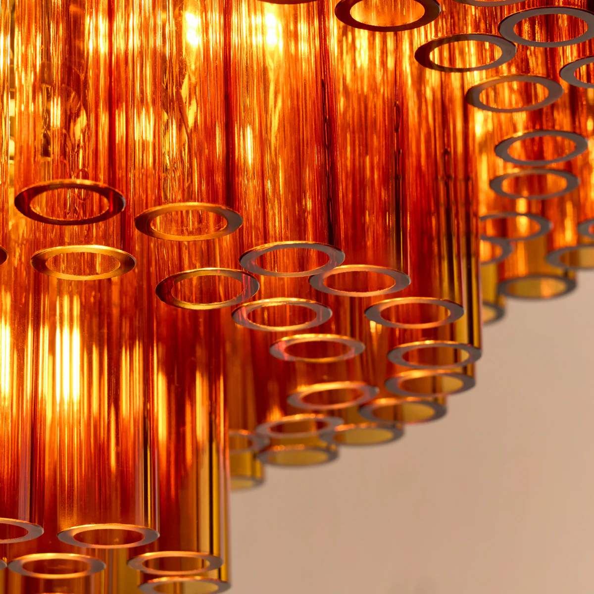 Chiara Chandelier in Amber Glass - Image 5
