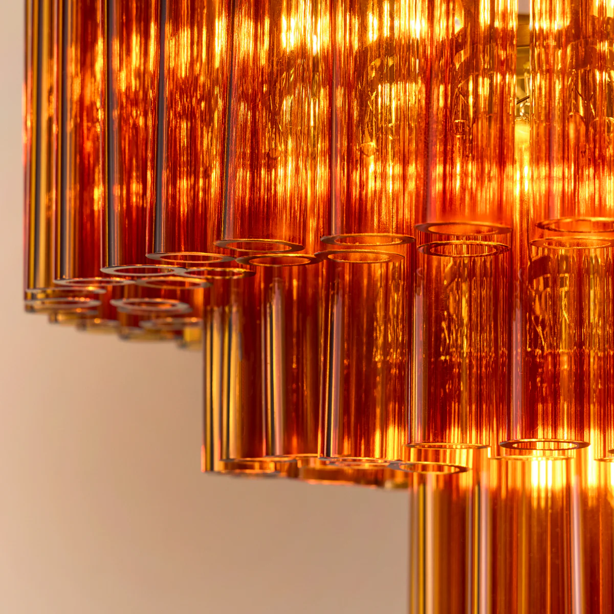 Chiara Chandelier in Amber Glass - Image 9