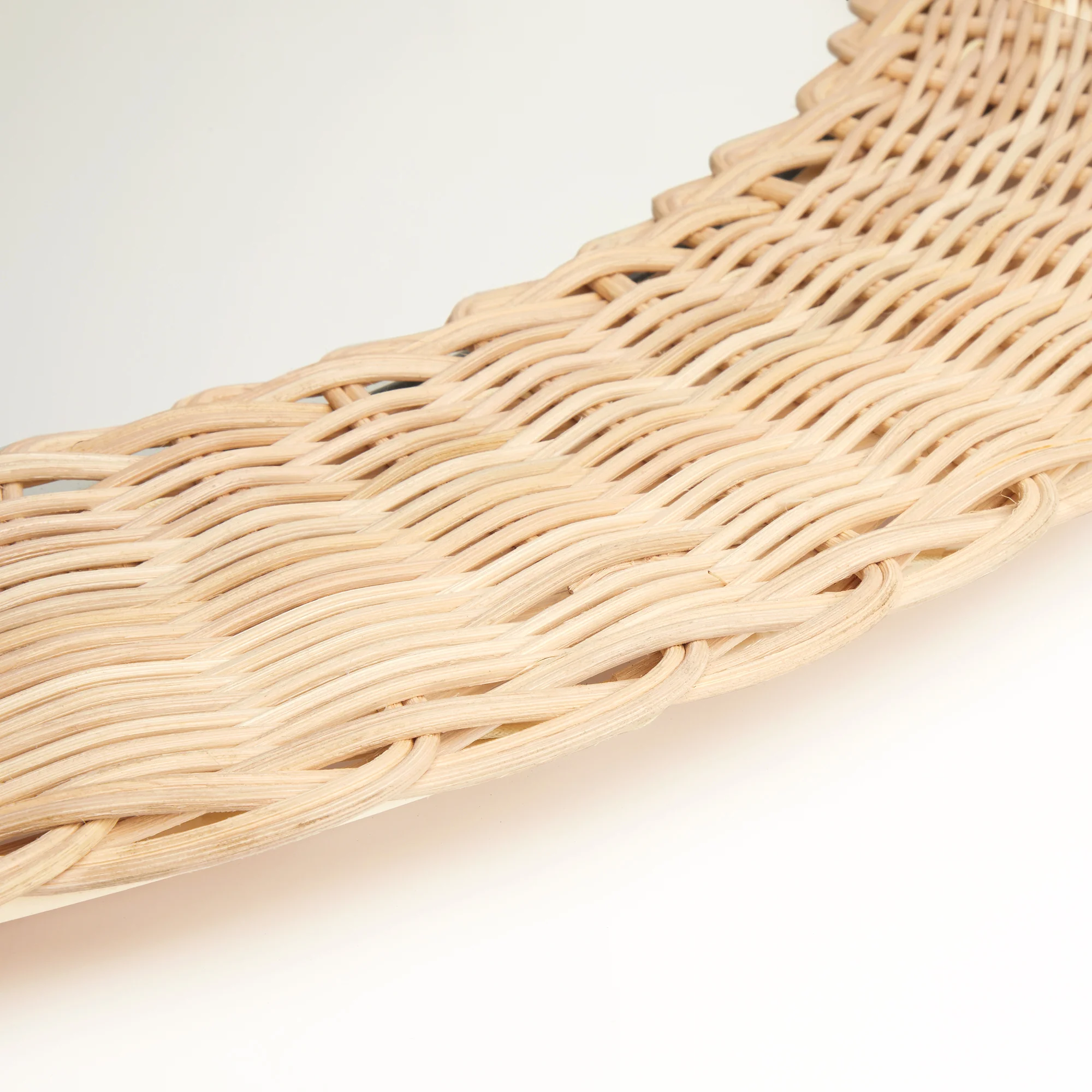 Chui mirror in natural woven cane - Image 4
