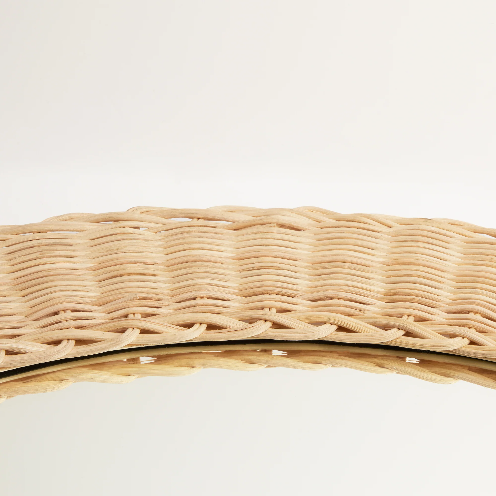 Chui mirror in natural woven cane - Image 5