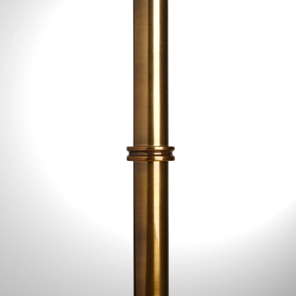 Chukka floor lamp in antiqued brass - Image 3