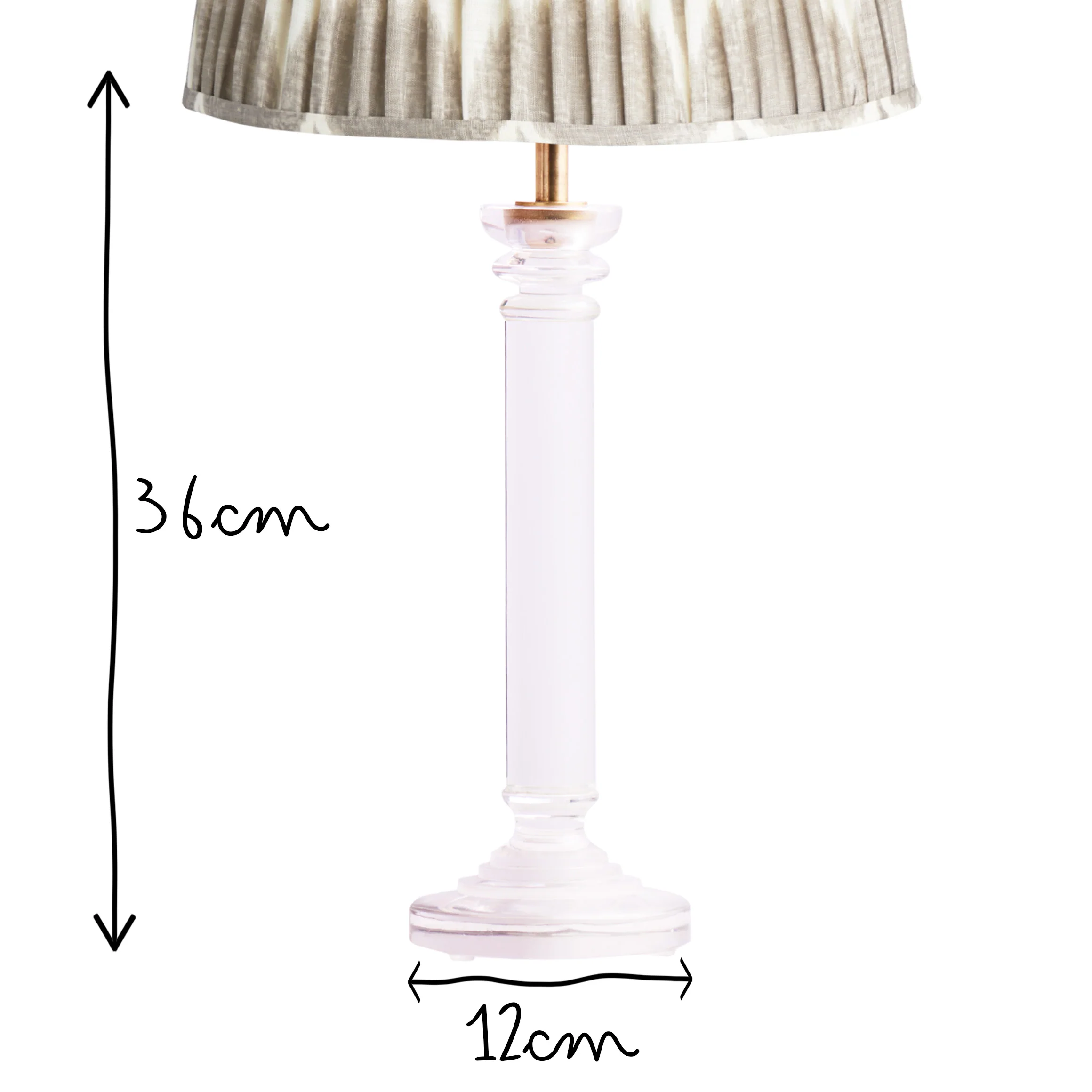 Clarence rechargeable table lamp in clear glass - Image 10