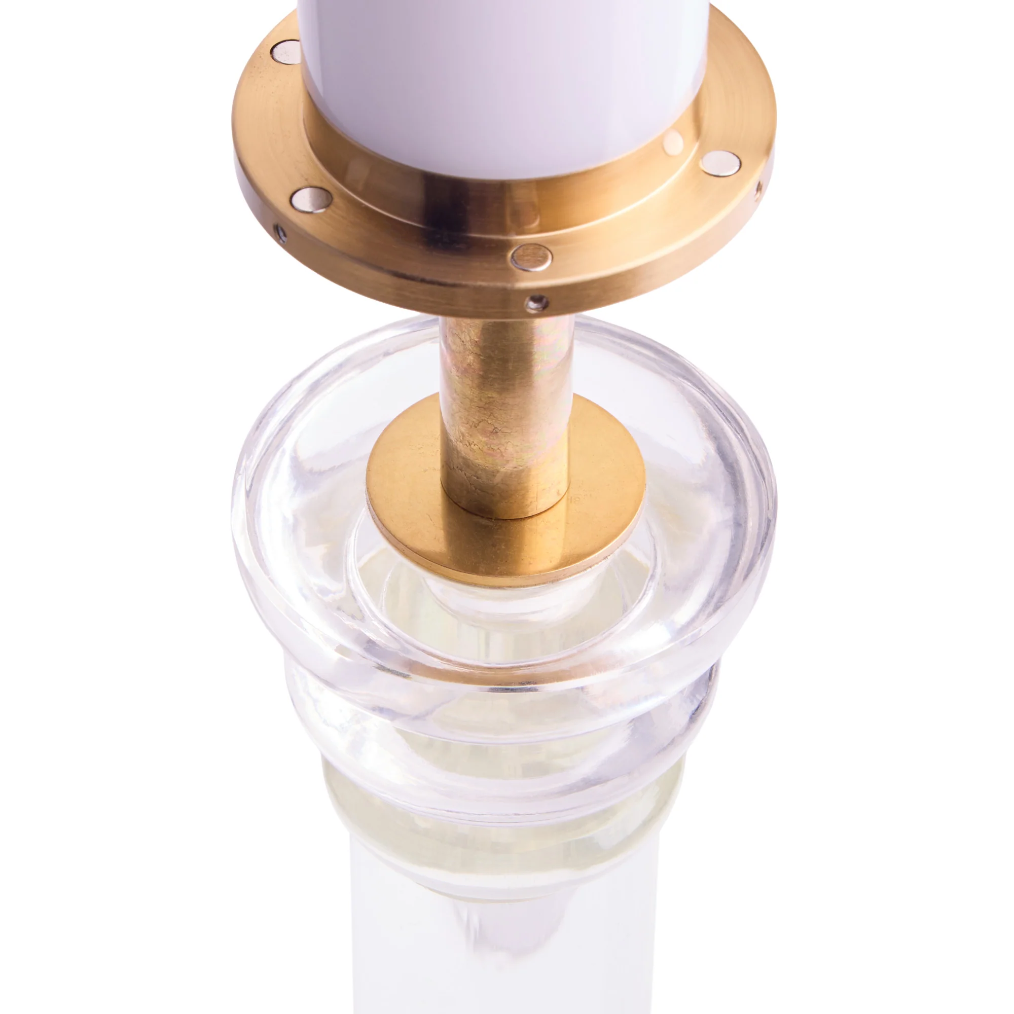 Clarence rechargeable table lamp in clear glass - Image 6