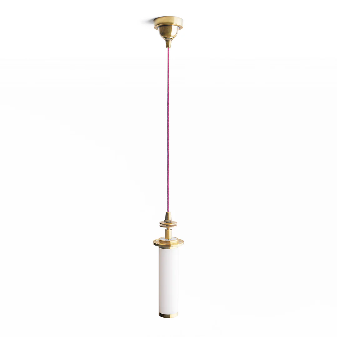 Classic rechargeable pendant kit in antique brass
