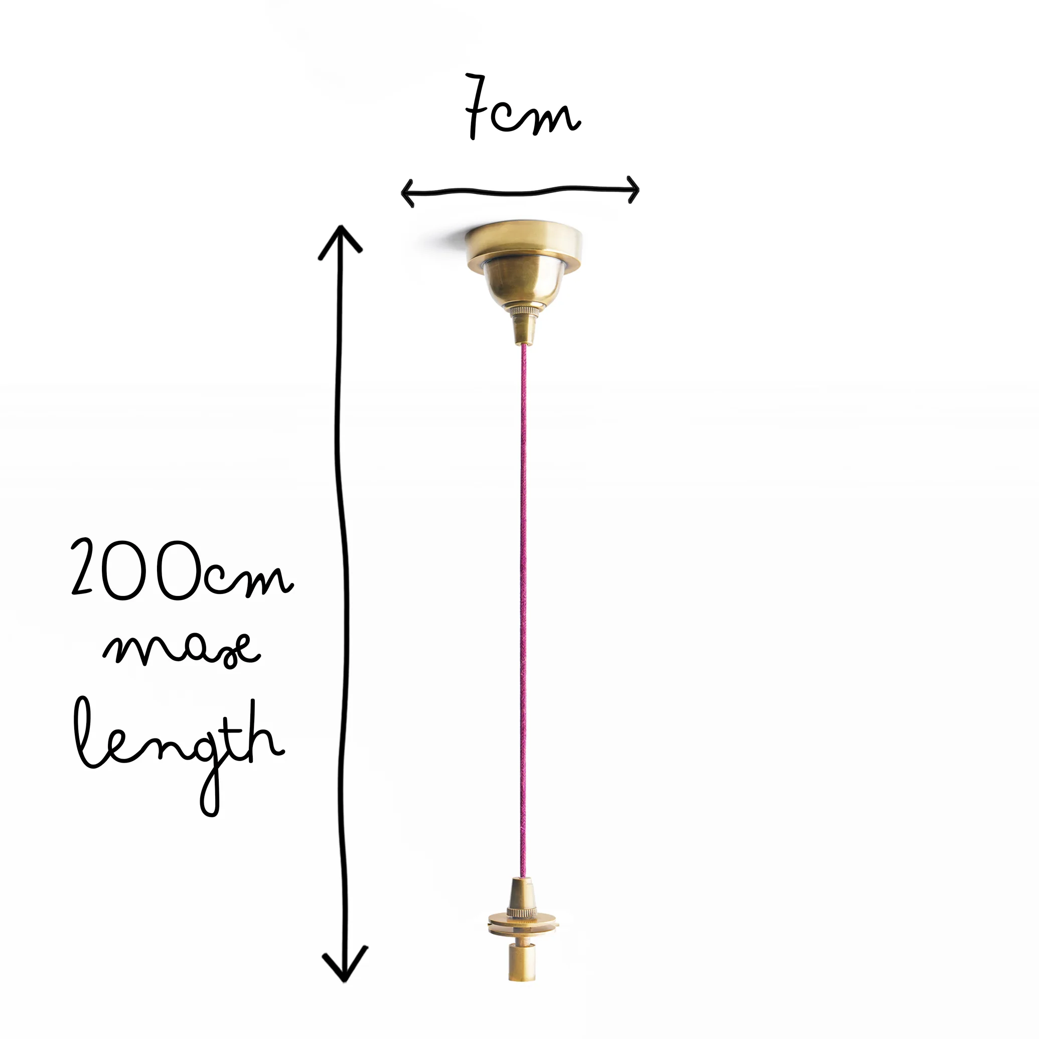 Classic rechargeable pendant kit in antique brass - Image 9
