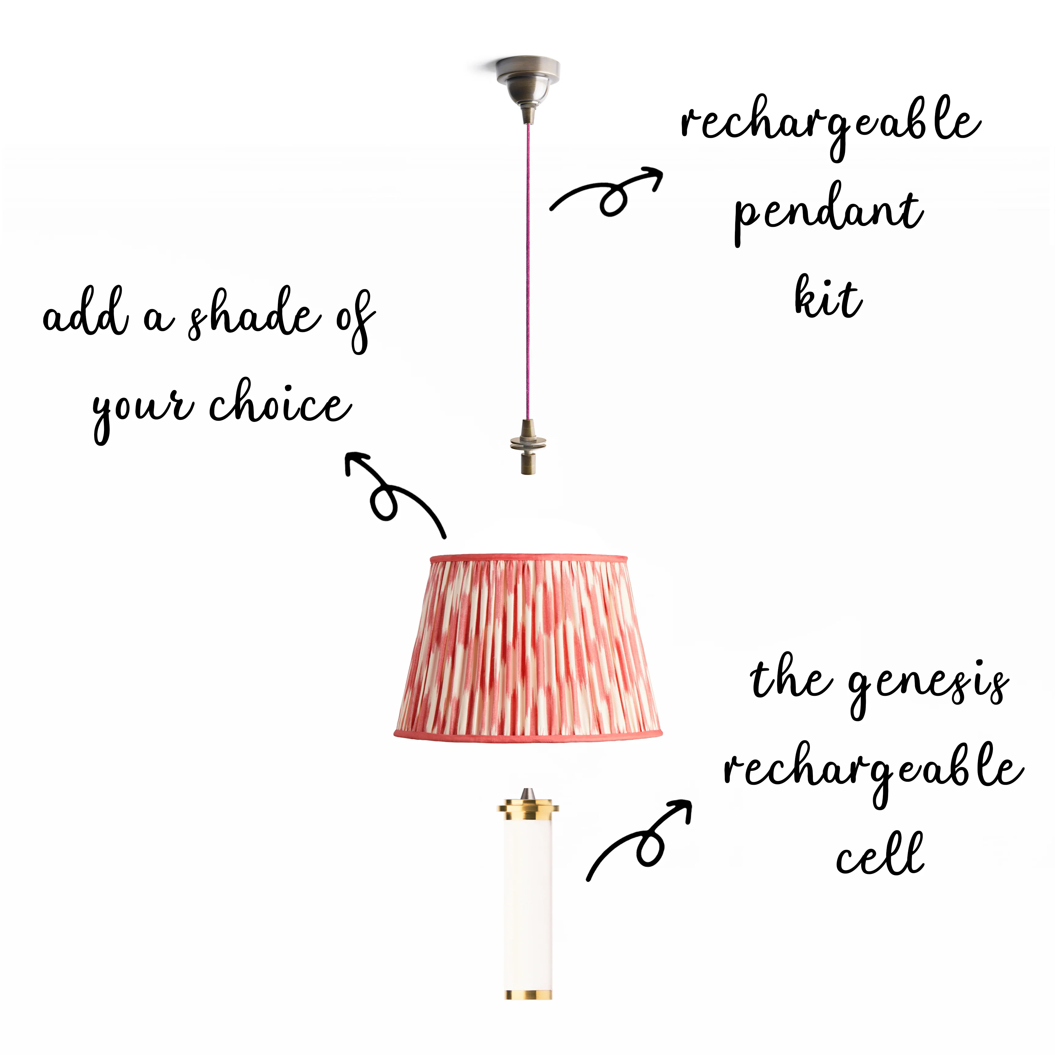 Classic rechargeable pendant kit in bronze - Image 4