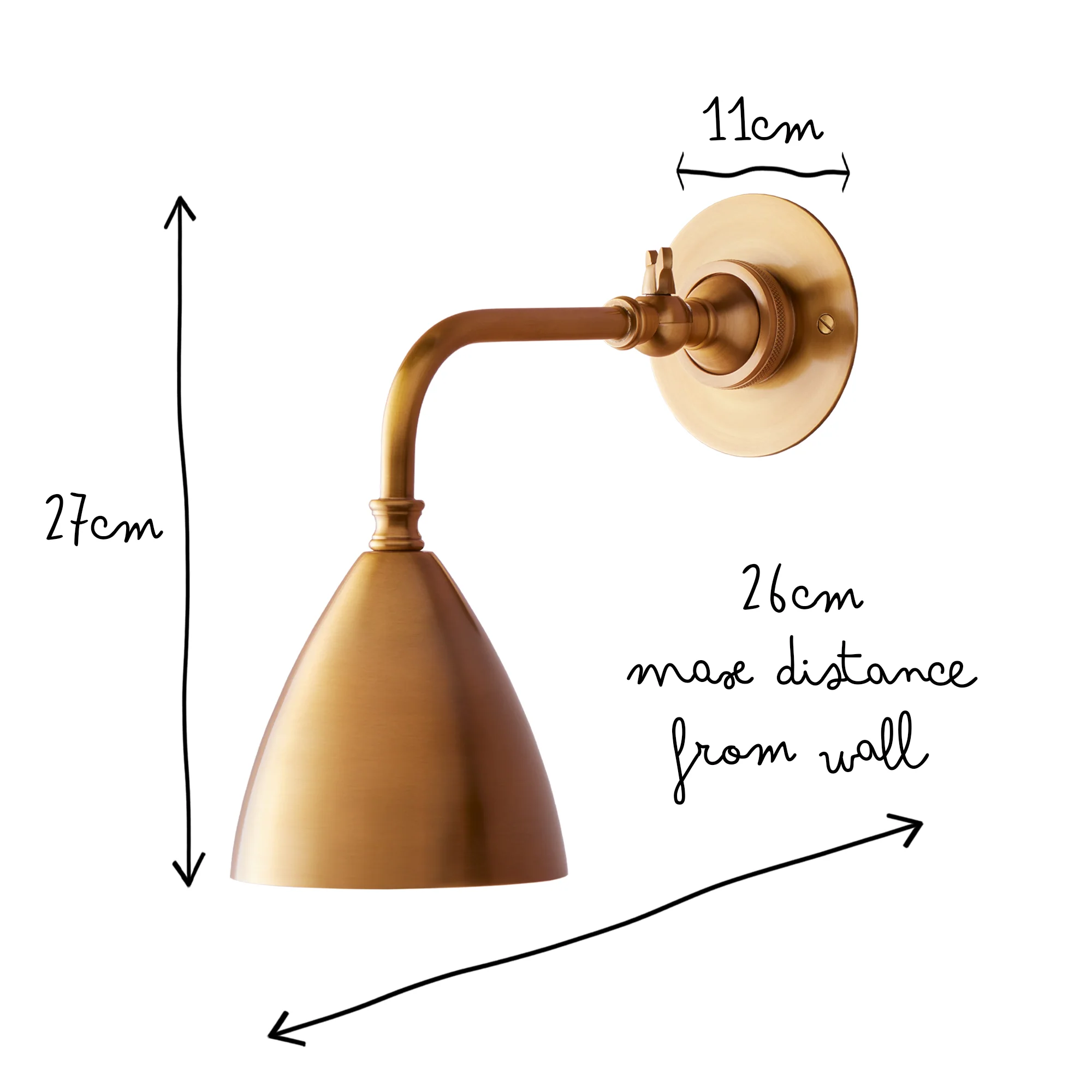 Clematis Wall Light in Antiqued Brass - Image 11