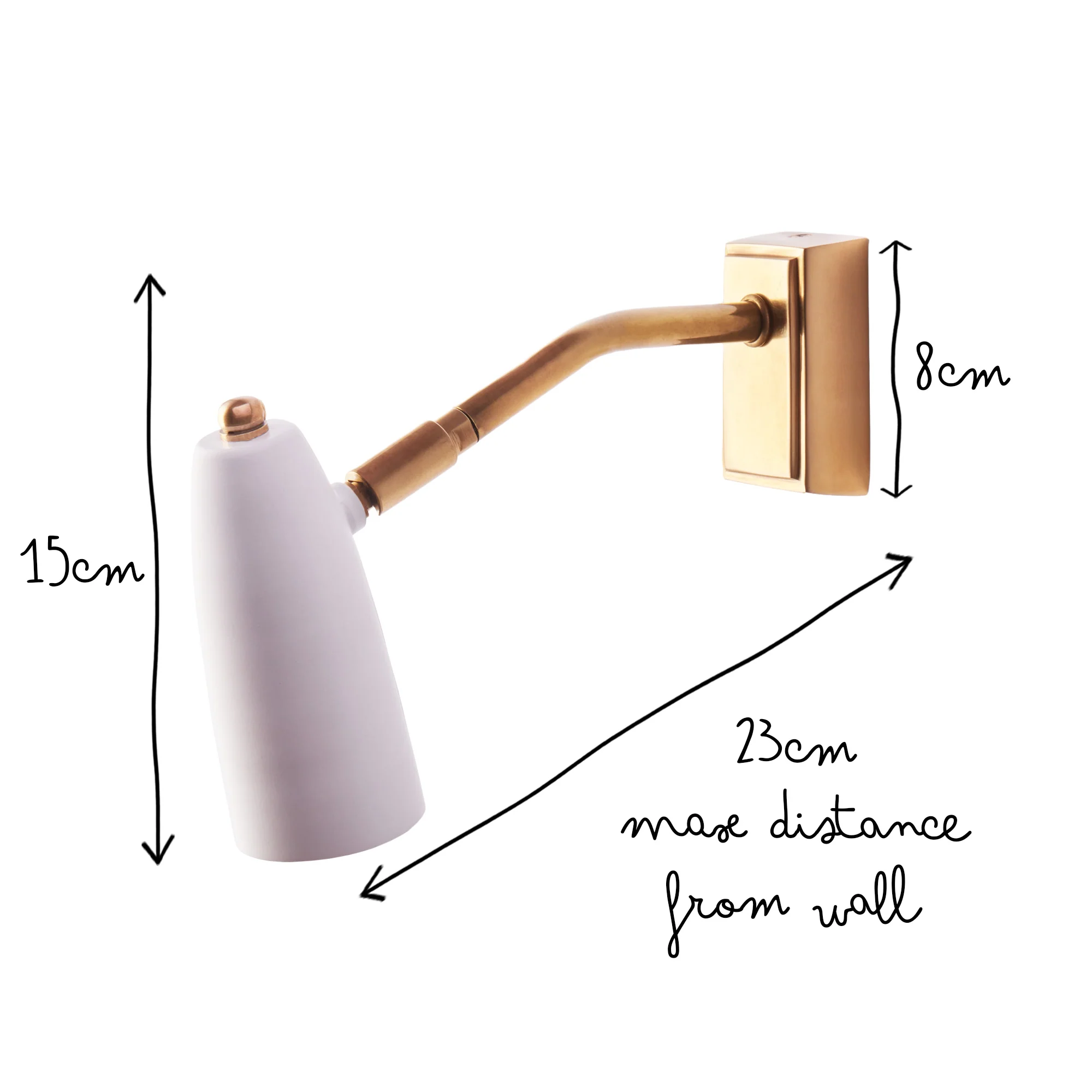 Clement wall light in white - Image 11