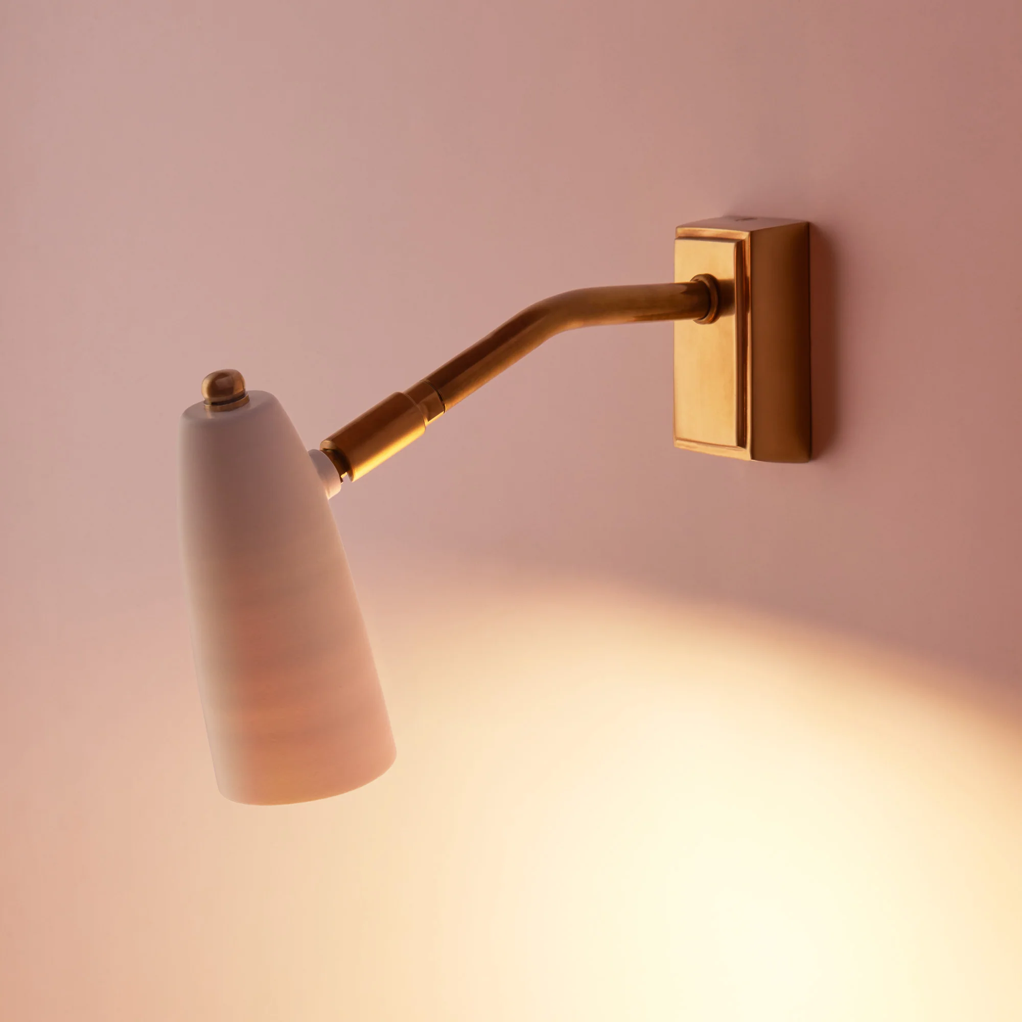 Clement wall light in white - Image 3
