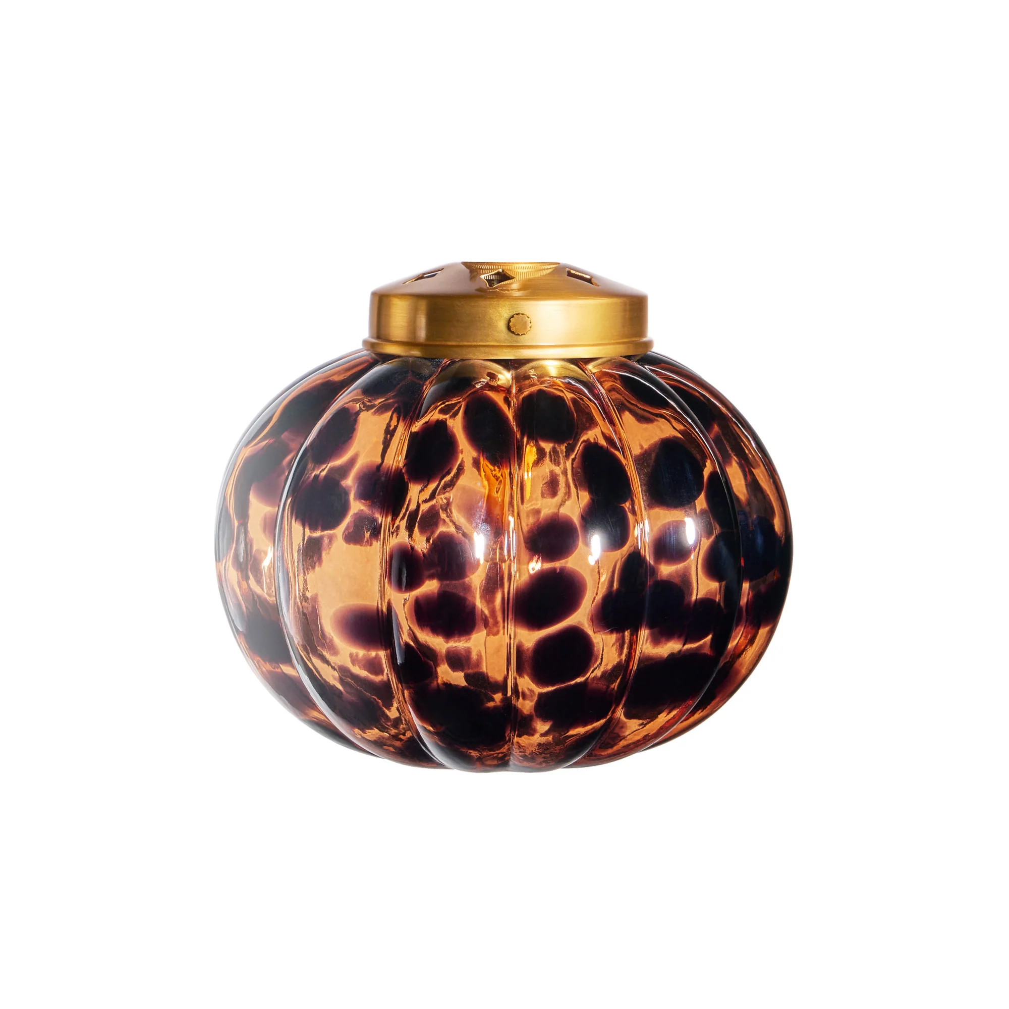 Cloud glass shade in tortoiseshell