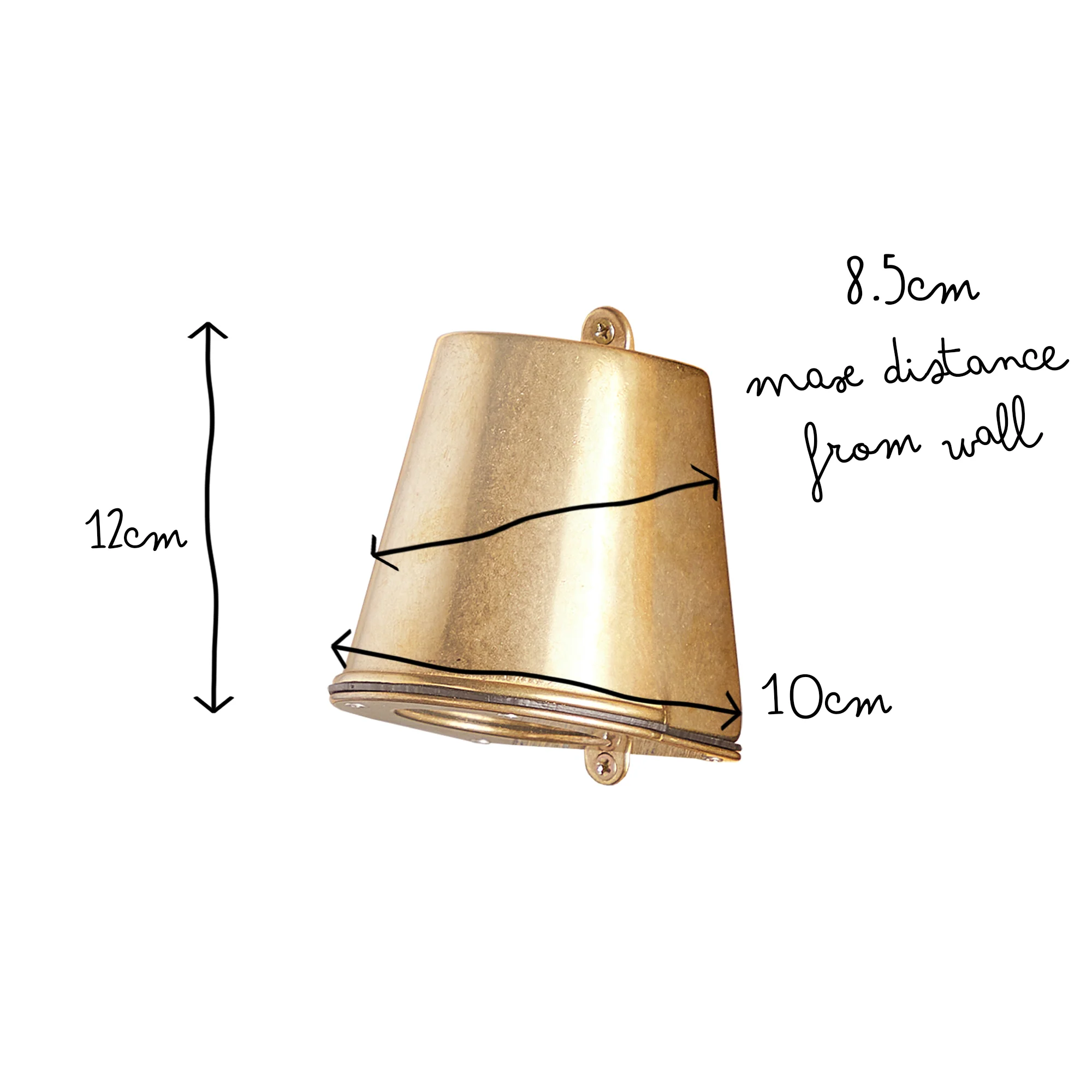 Cochrane ip54 mast light in natural unlacquered brass - Image 7