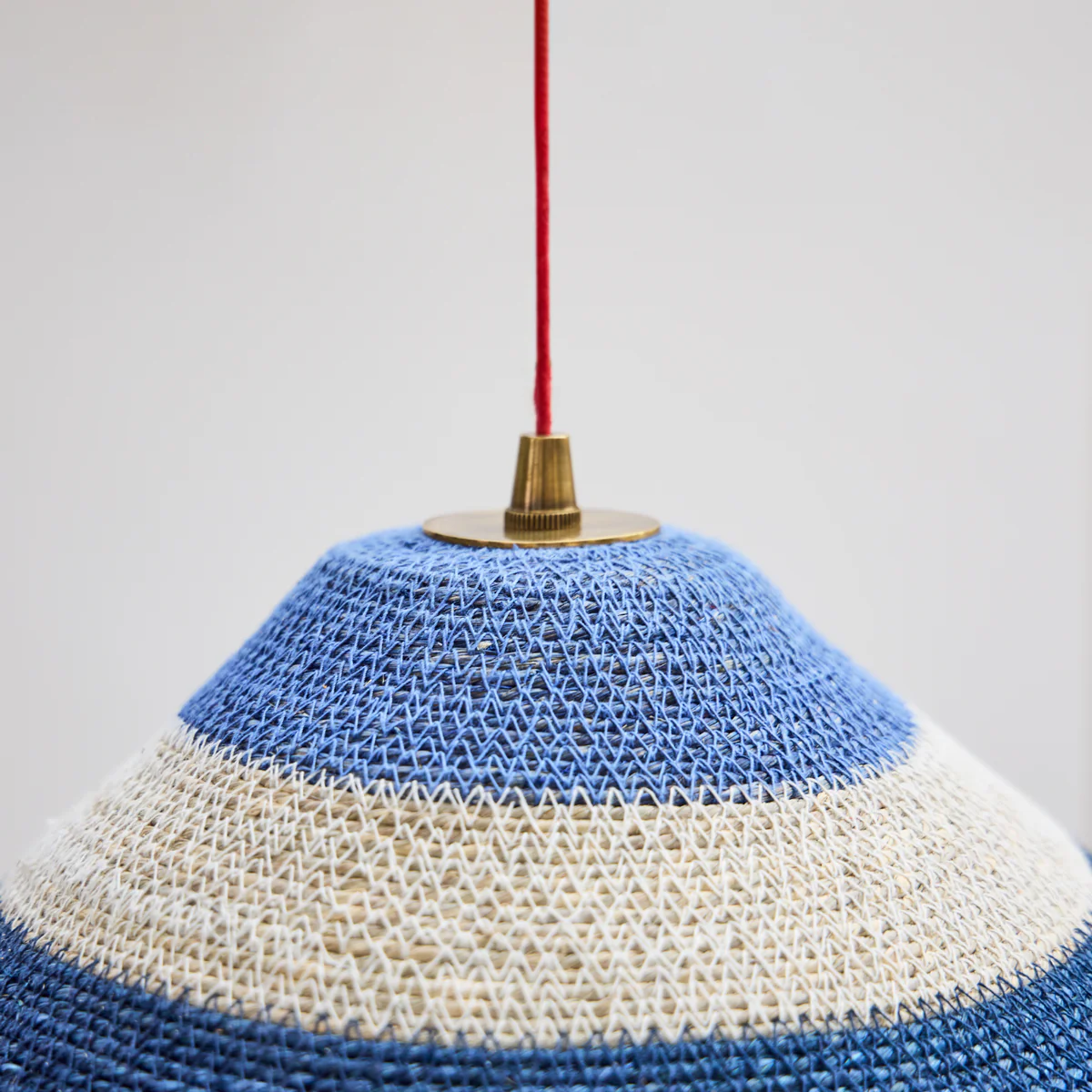 Conical basket pendant shade in beachfront - Image 4