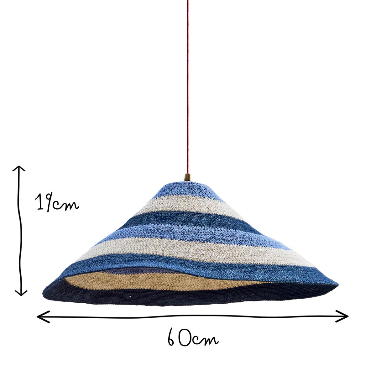 Conical basket pendant shade in beachfront - Image 8