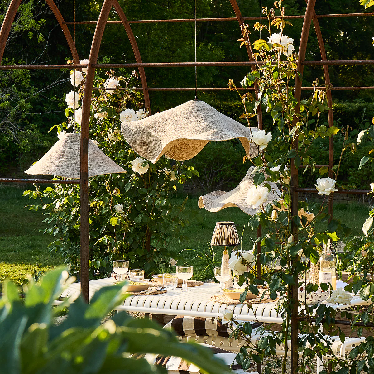 Conical basket pendant shade in natural - Image 3