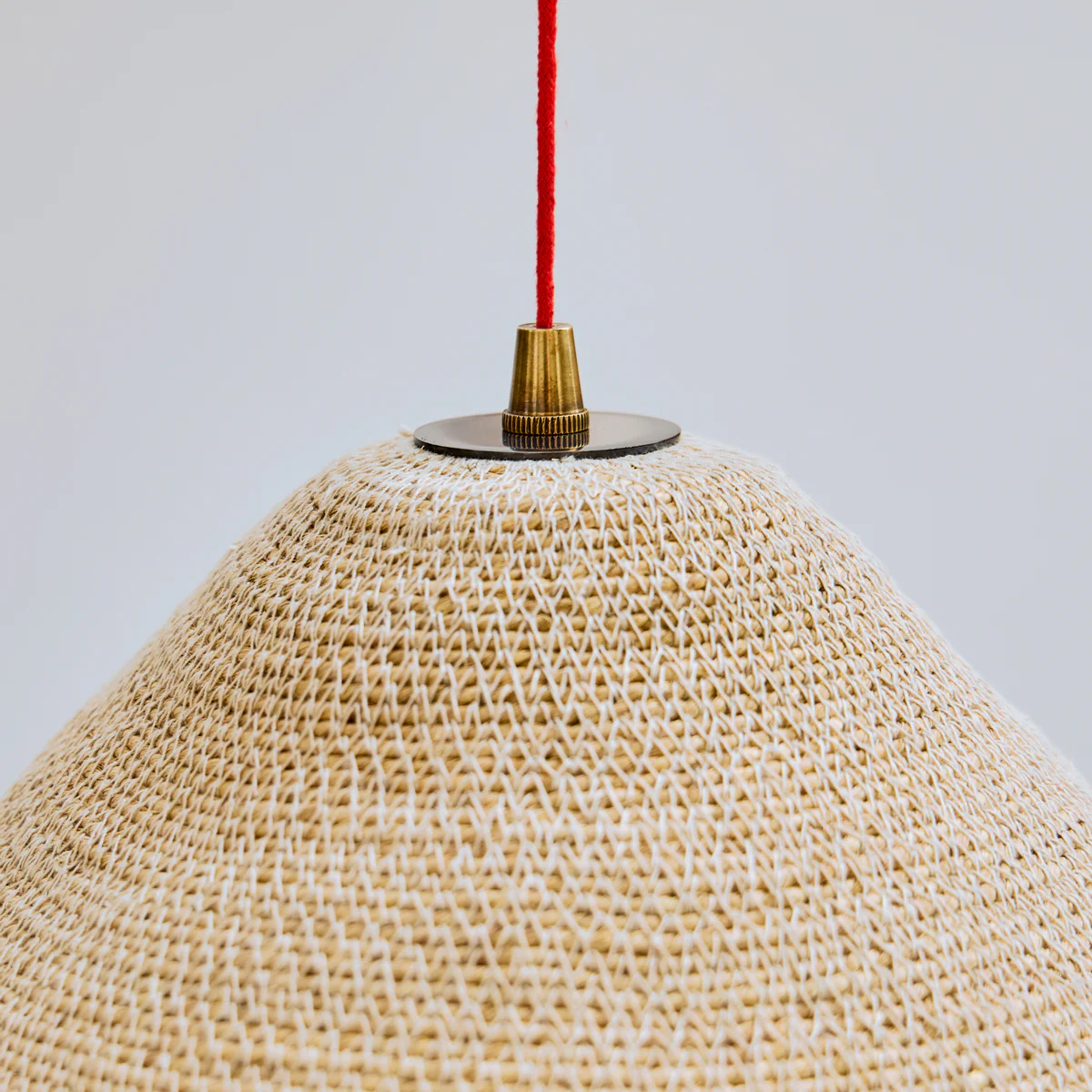 Conical basket pendant shade in natural - Image 5