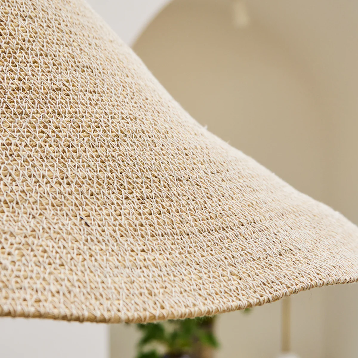 Conical basket pendant shade in natural - Image 6