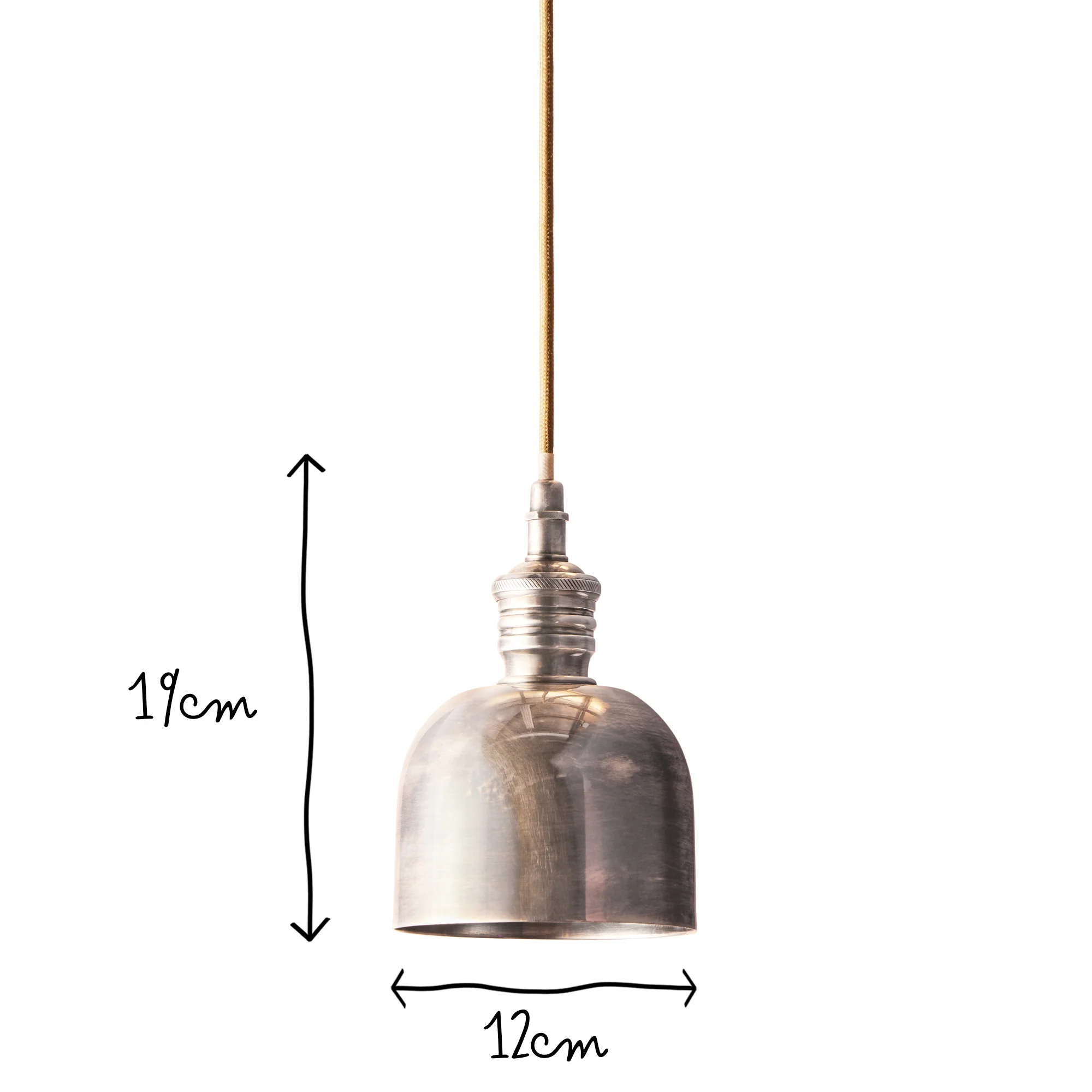 Larger Connery pendant in antique silver - Image 8