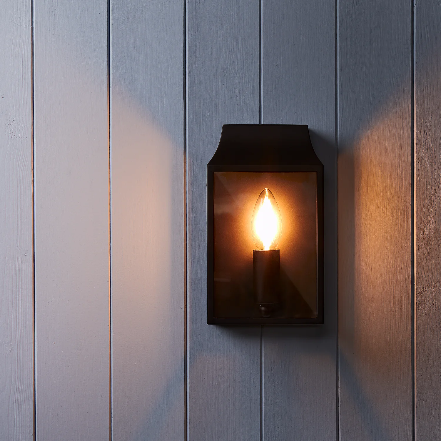 Crail IP44 exterior wall light in blackened brass - Image 4