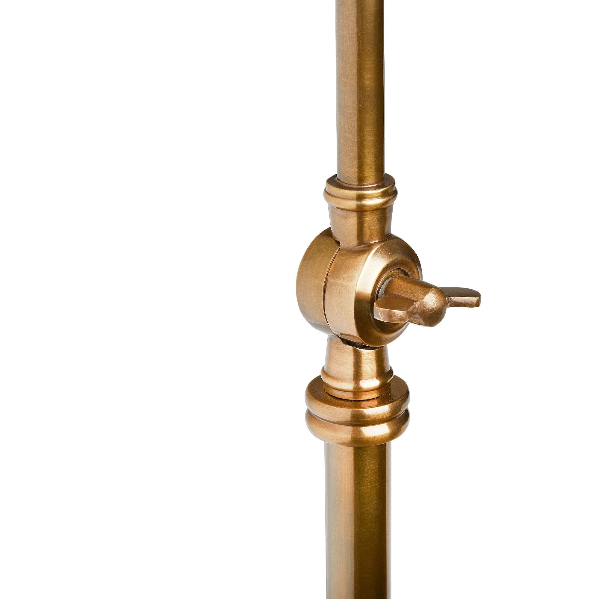 Cranling articulated standing lamp in brass with a white marble base - Image 4