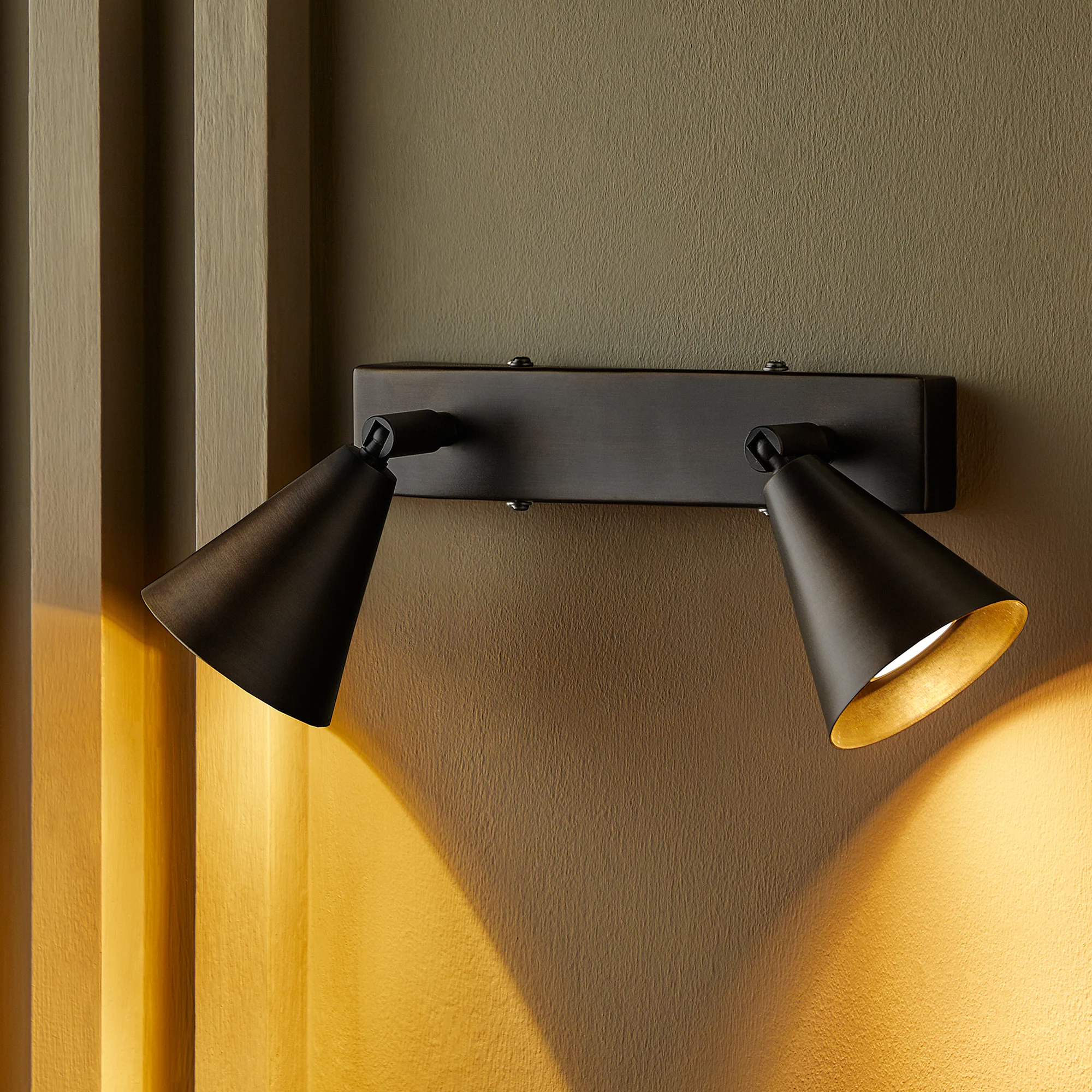 Crick double spotlight in bronze - Image 5