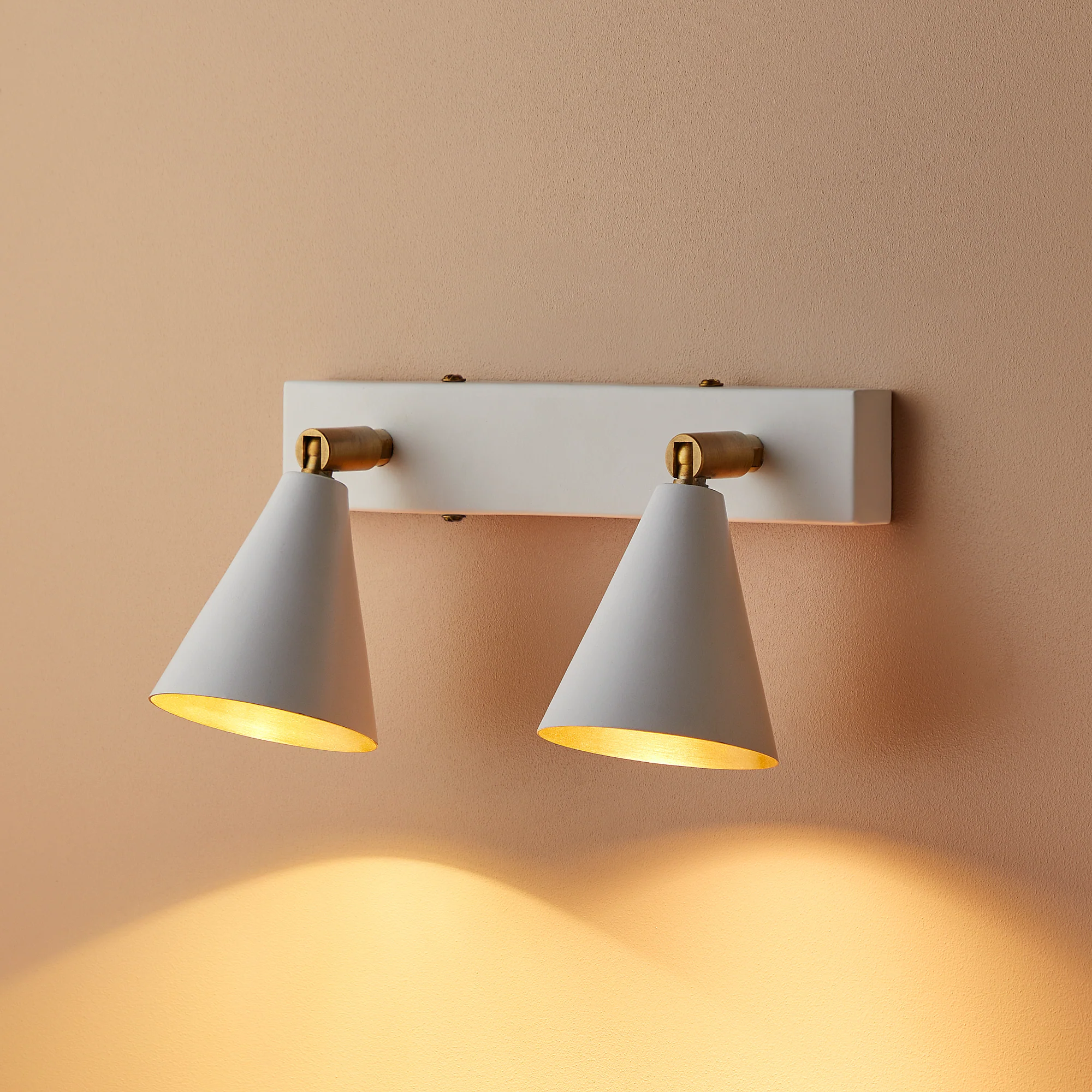 Crick double spotlight in white - Image 2