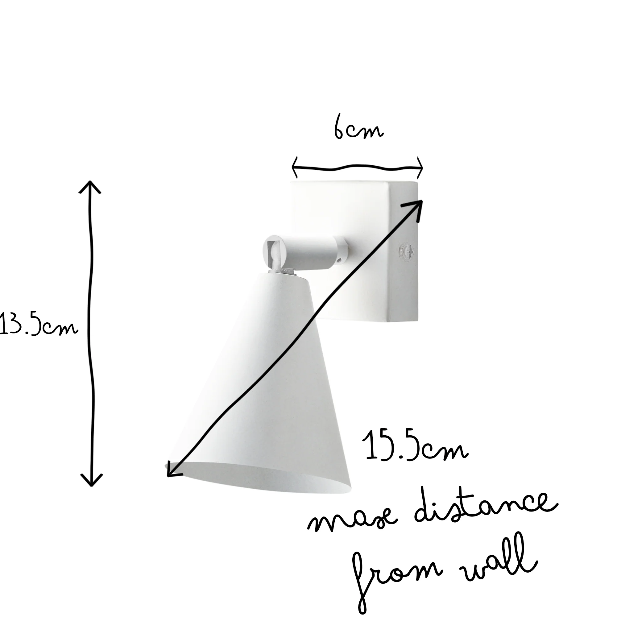 Crick single spotlight in a paintable finish - Image 10