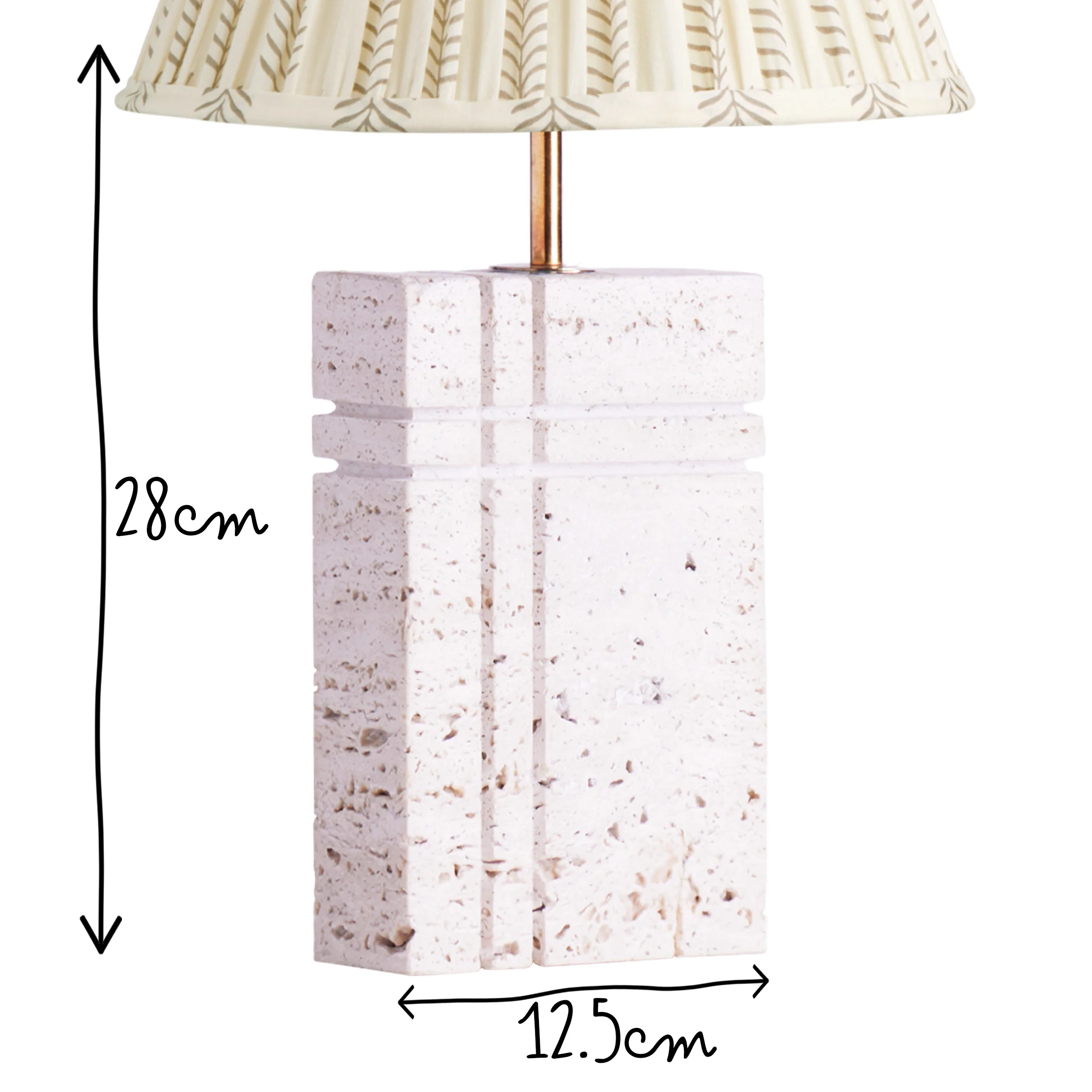 Criss Cross rechargeable table lamp in natural marble - Image 12