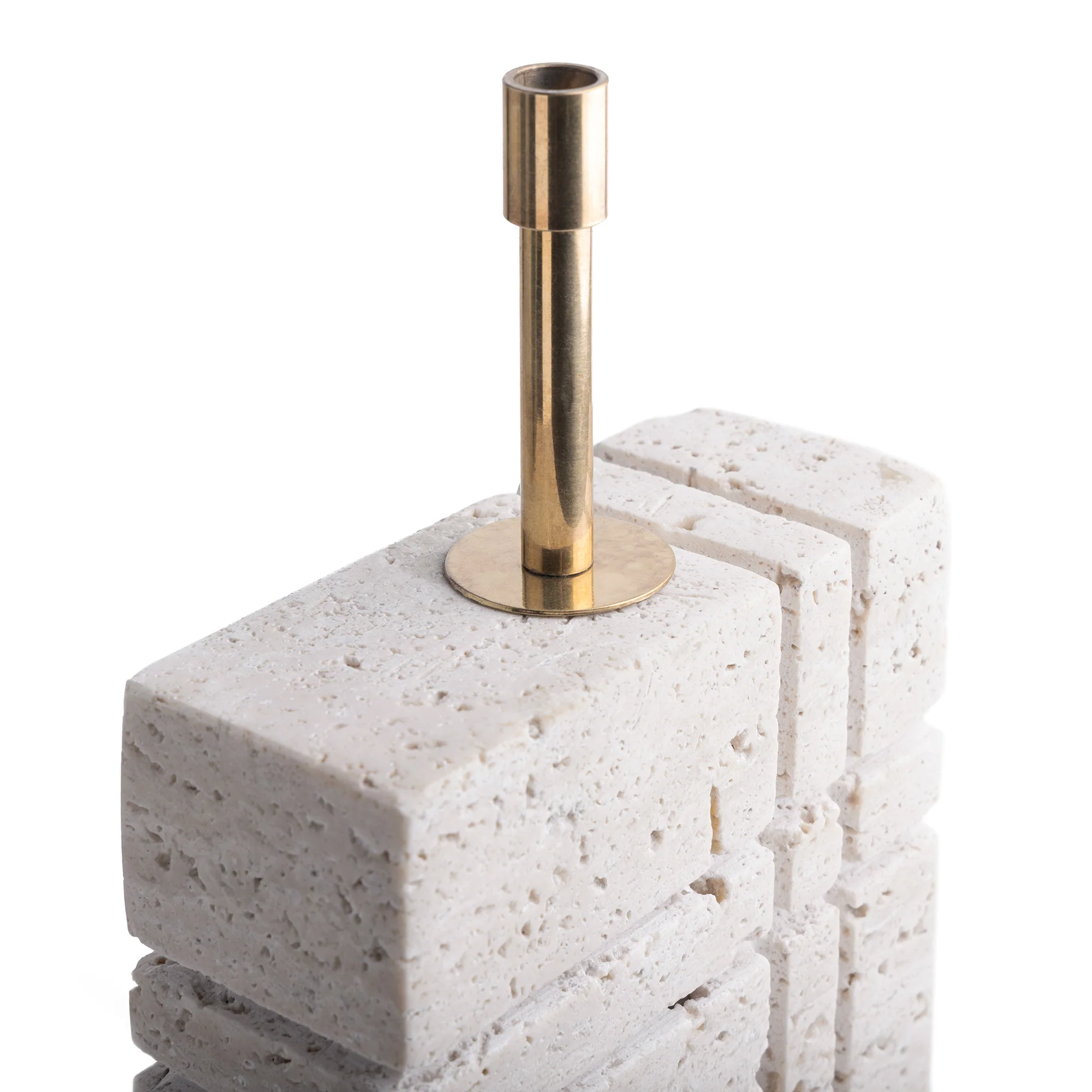 Criss Cross rechargeable table lamp in natural marble - Image 4
