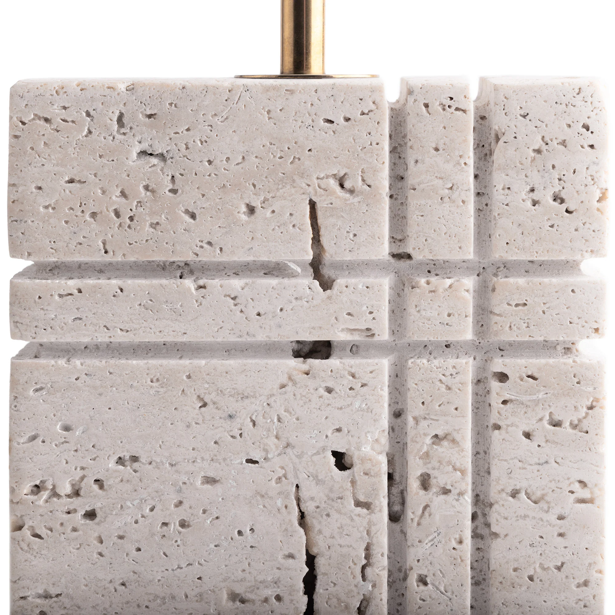 Criss Cross rechargeable table lamp in natural marble - Image 7