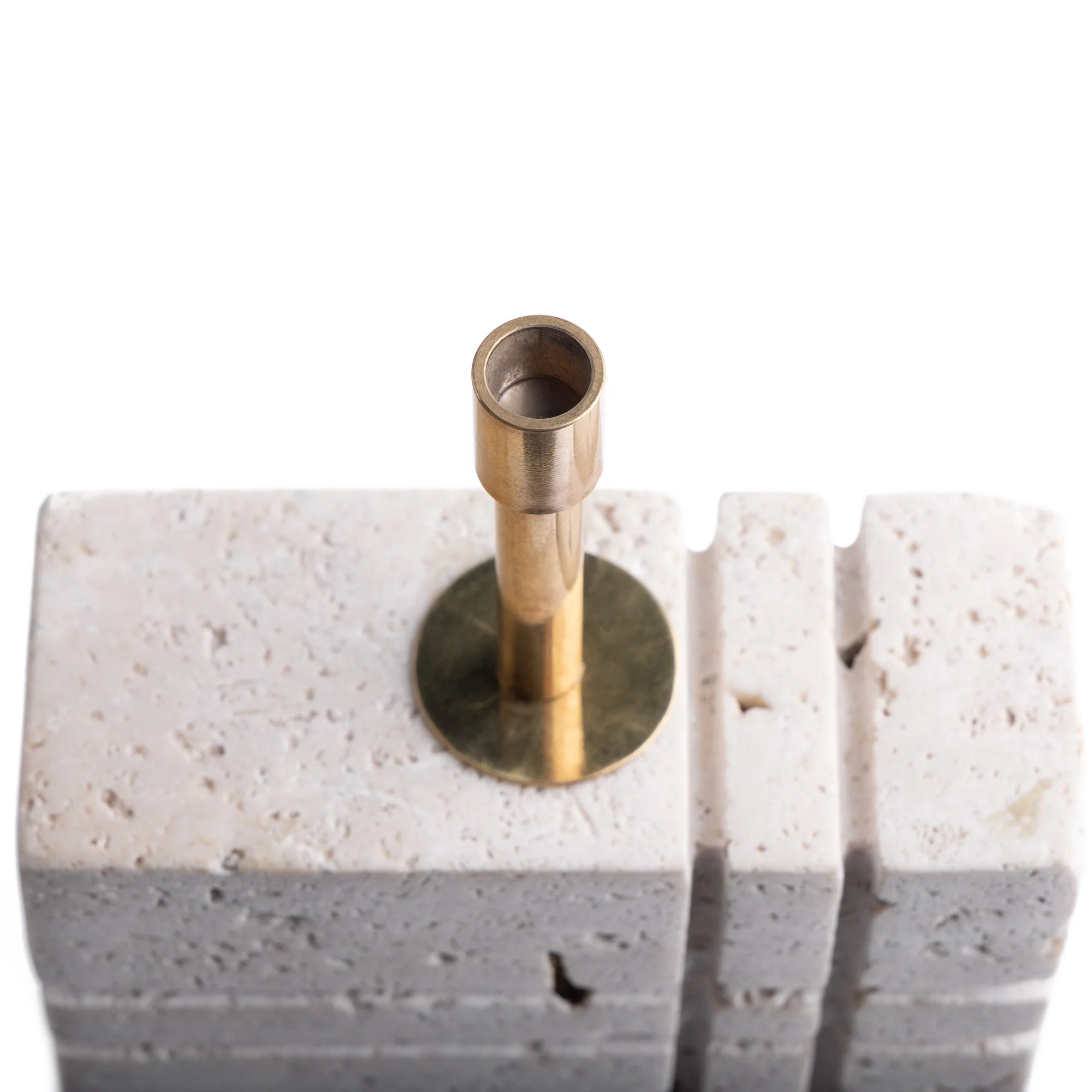 Criss Cross rechargeable table lamp in natural marble - Image 8