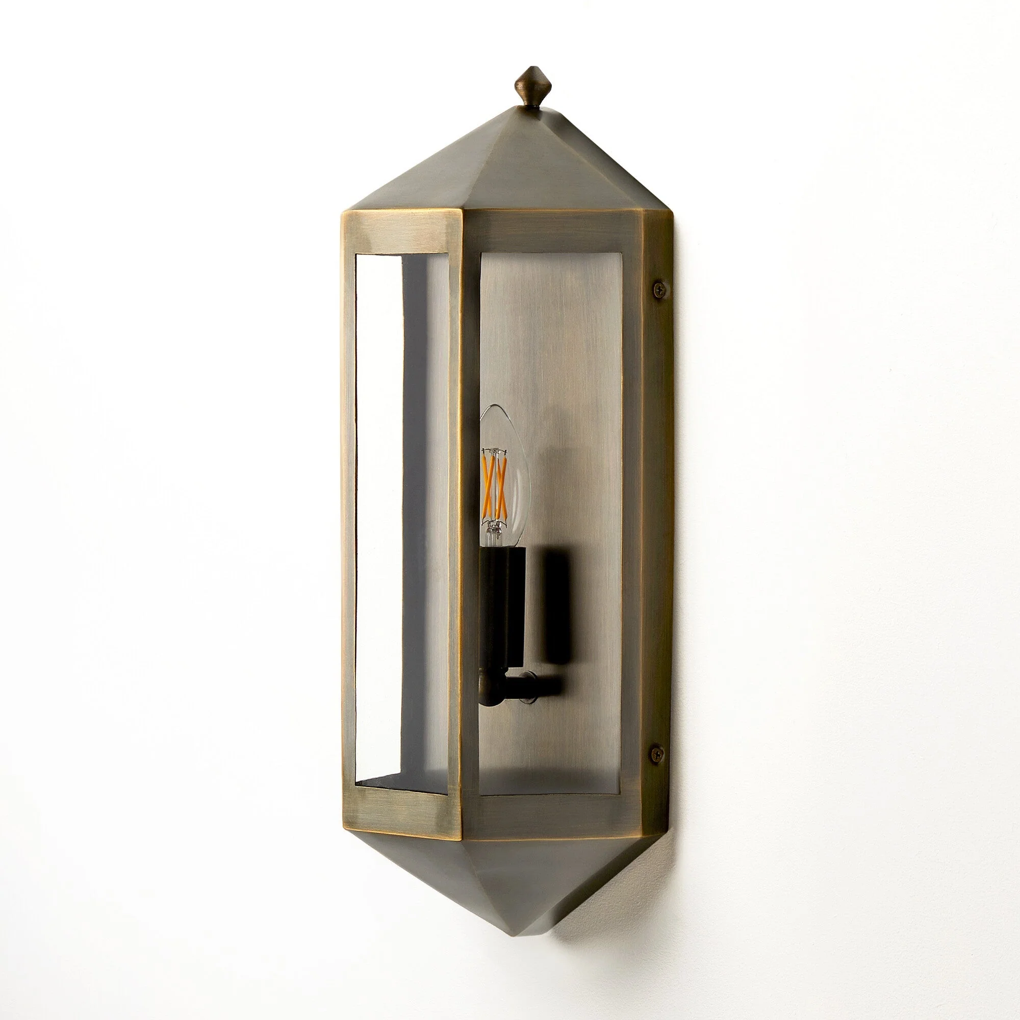 Cromer IP44 exterior wall light in antique bronze - Image 2