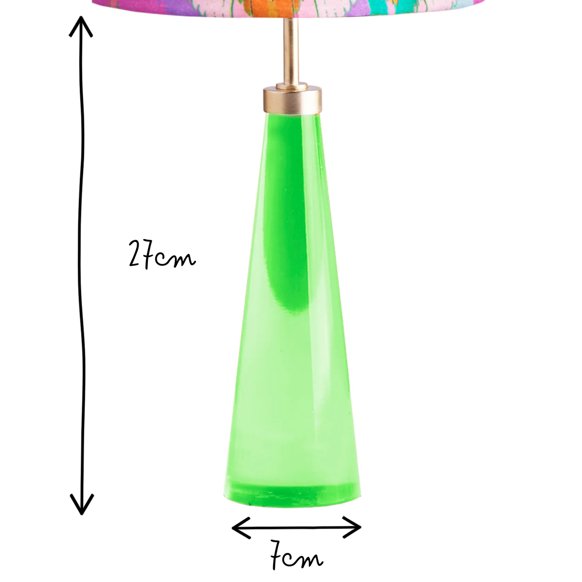 Cueva rechargeable table lamp in neon green by Matthew Williamson - Image 11