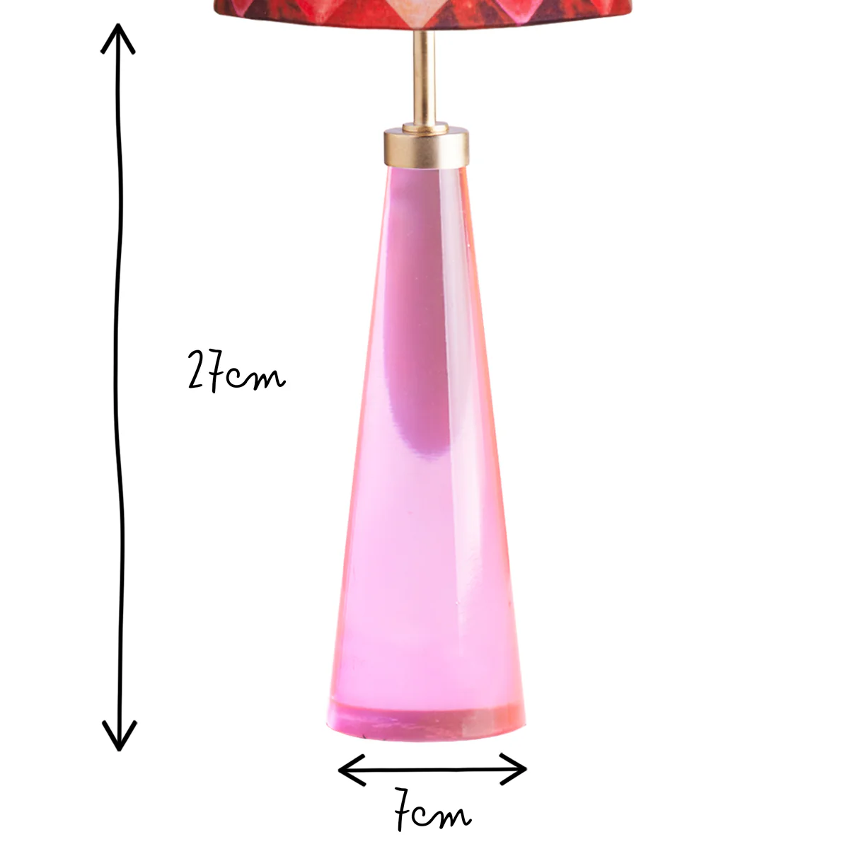 Cueva rechargeable table lamp in neon pink by Matthew Williamson - Image 11