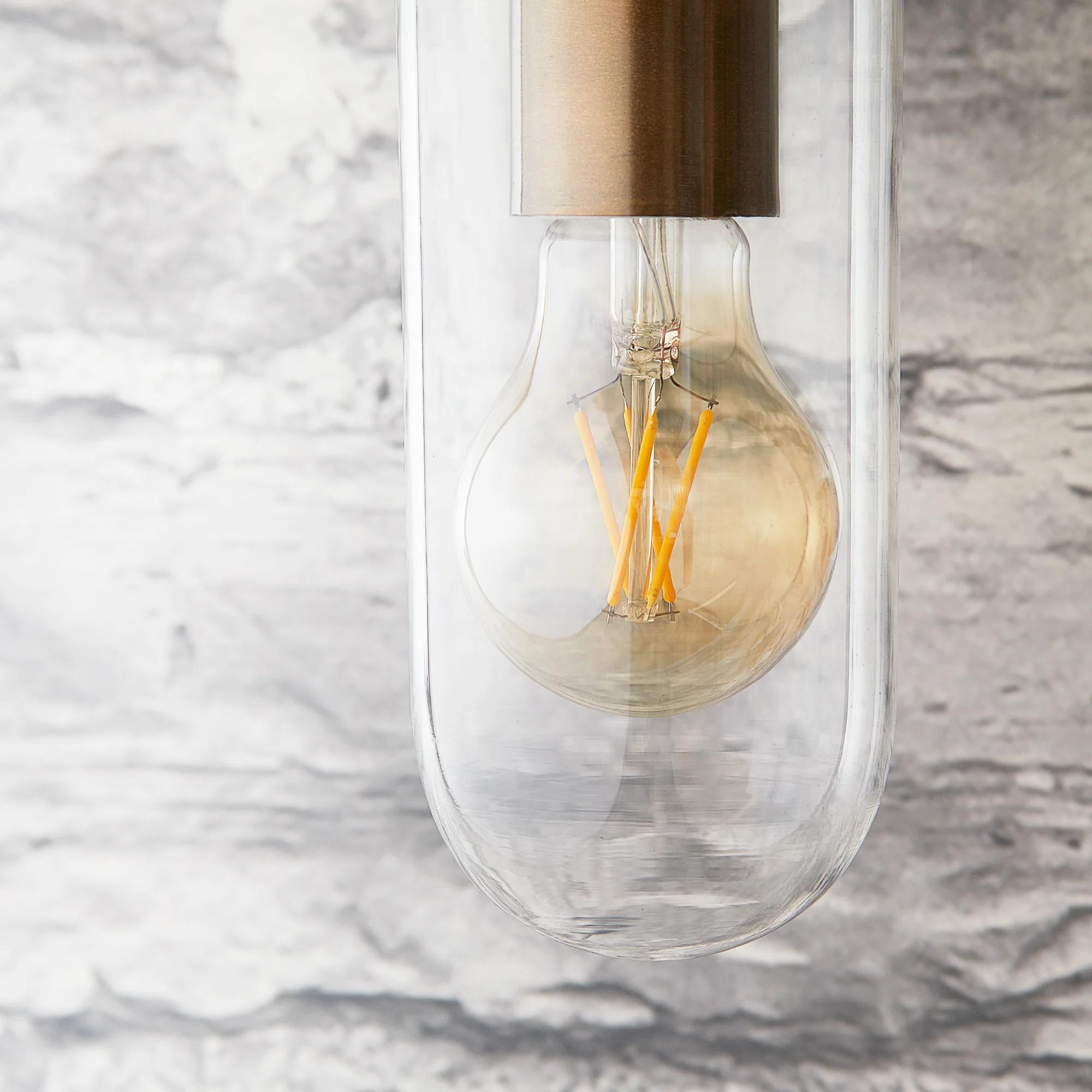 Curlew IP44 wall light in antique brass - Image 11