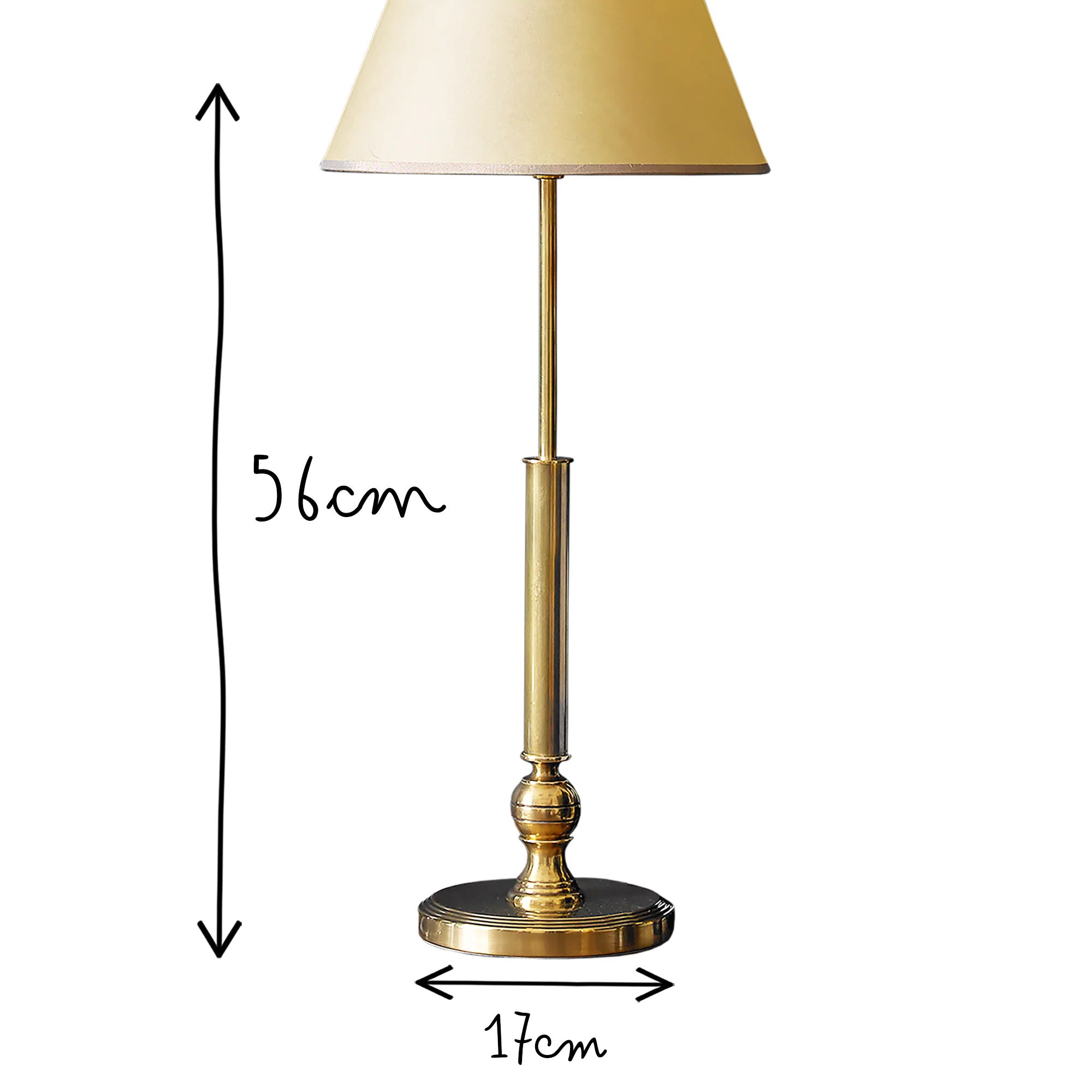 Cuthbert table lamp in brass - Image 8