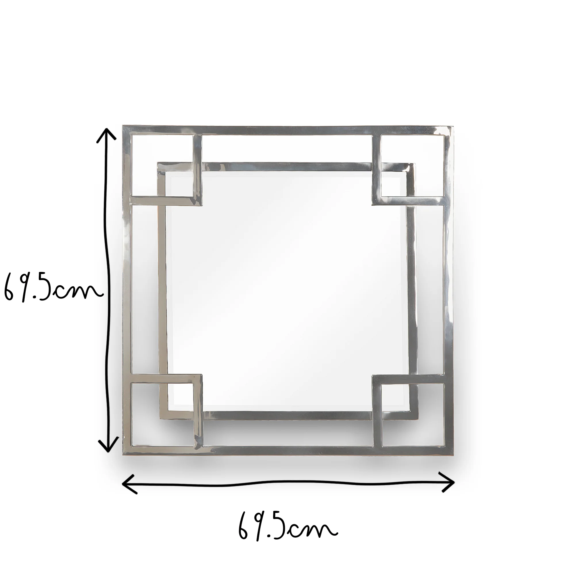 Daffings Mirror in polished stainless steel - Image 5