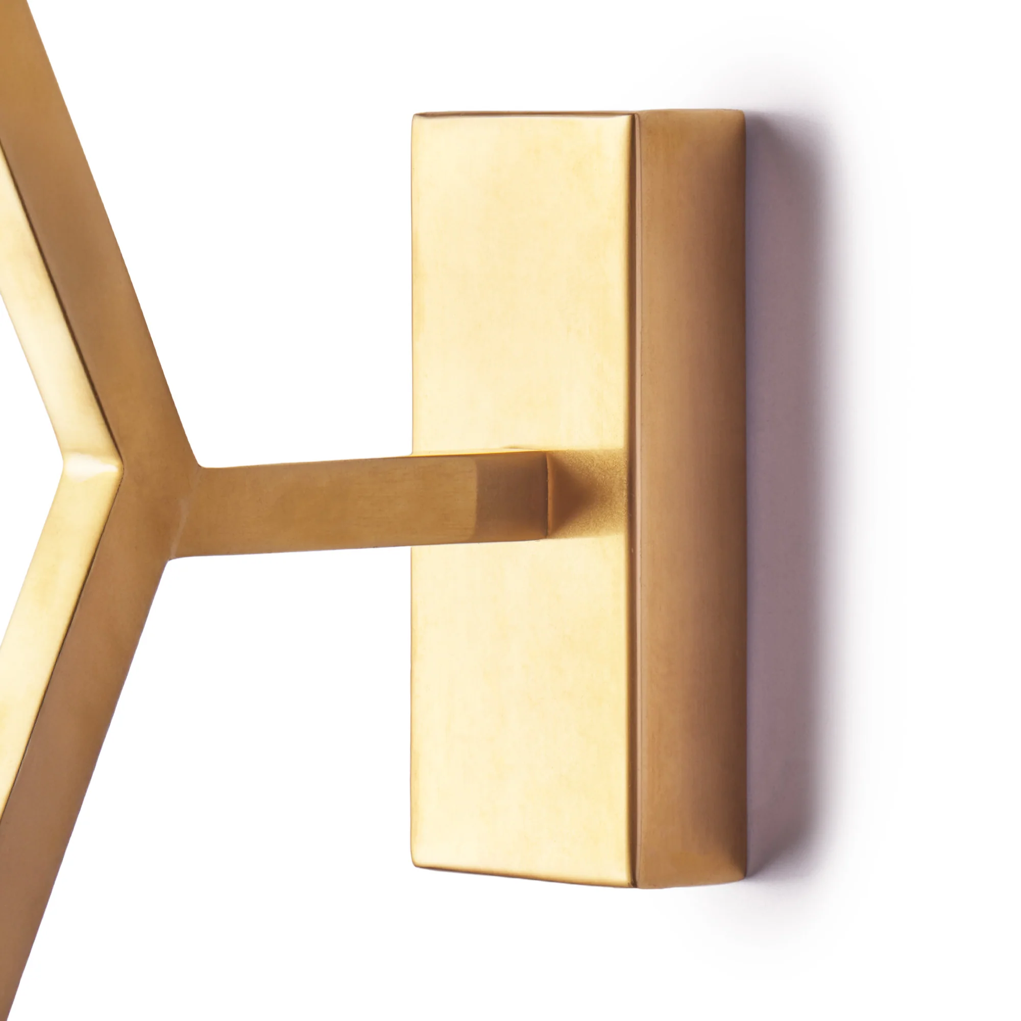 Daks wall fitting in brass - Image 5
