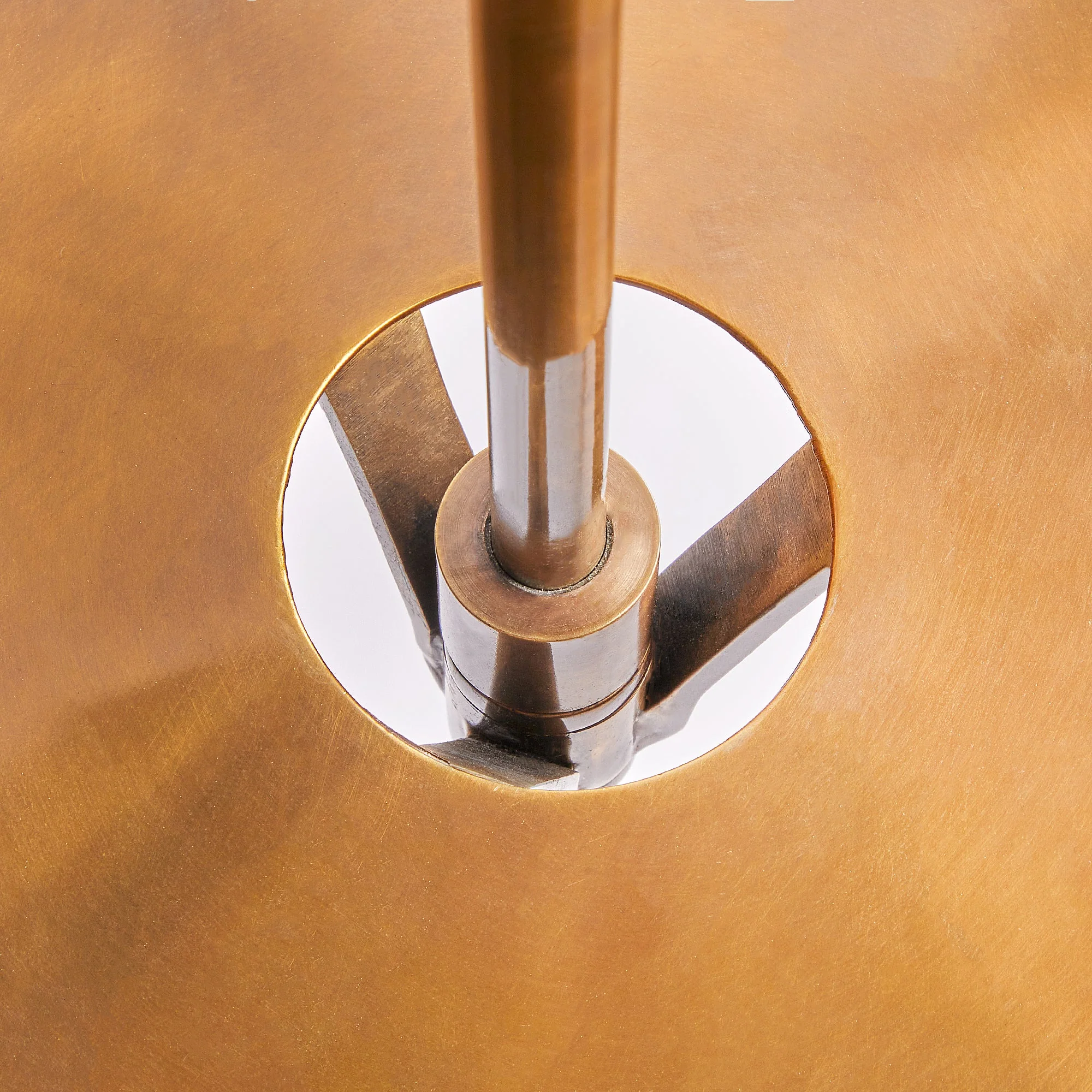 Darcy standing lamp with brass tray - Image 10